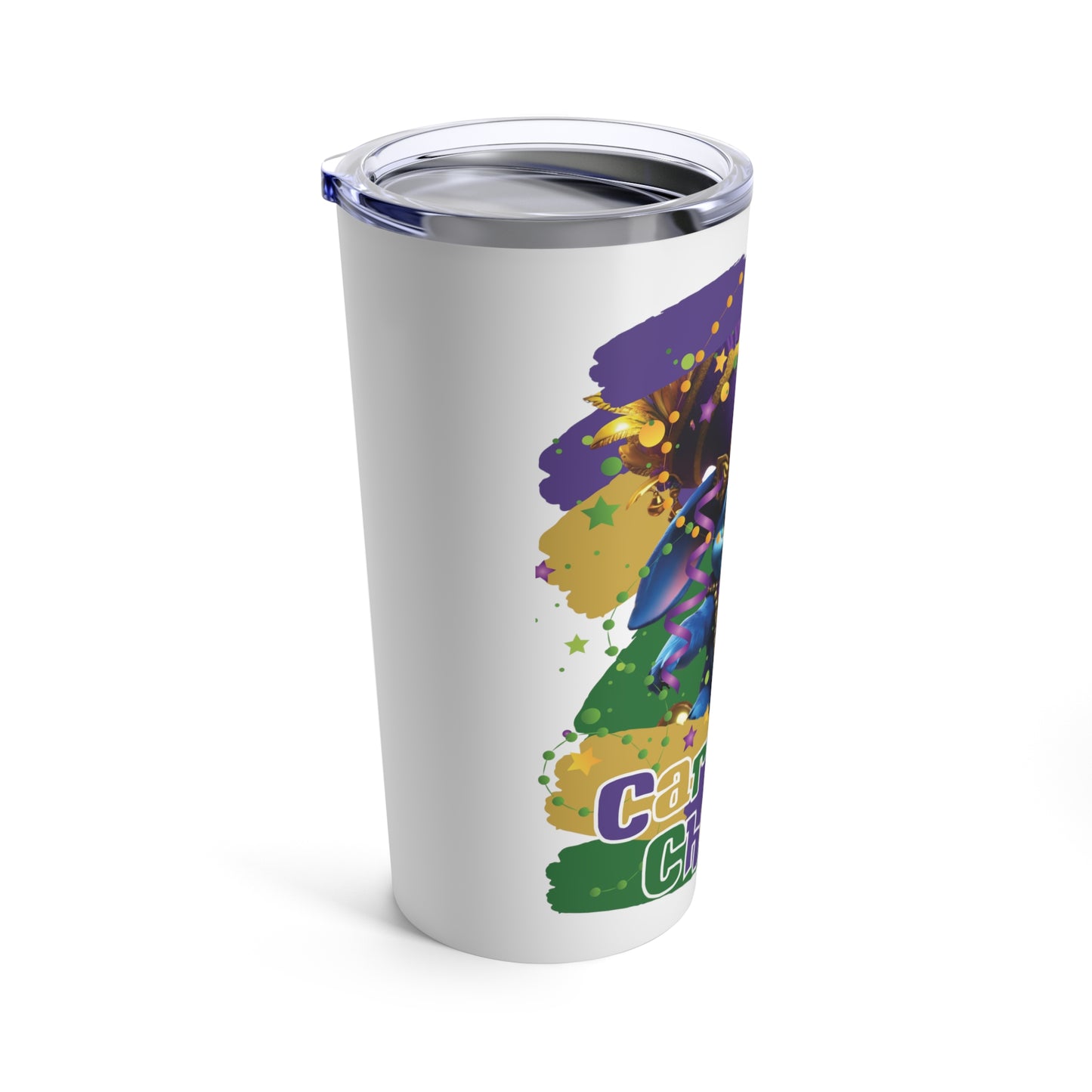 Sublimated Tumbler 20oz - Mardi Gras Chaos
