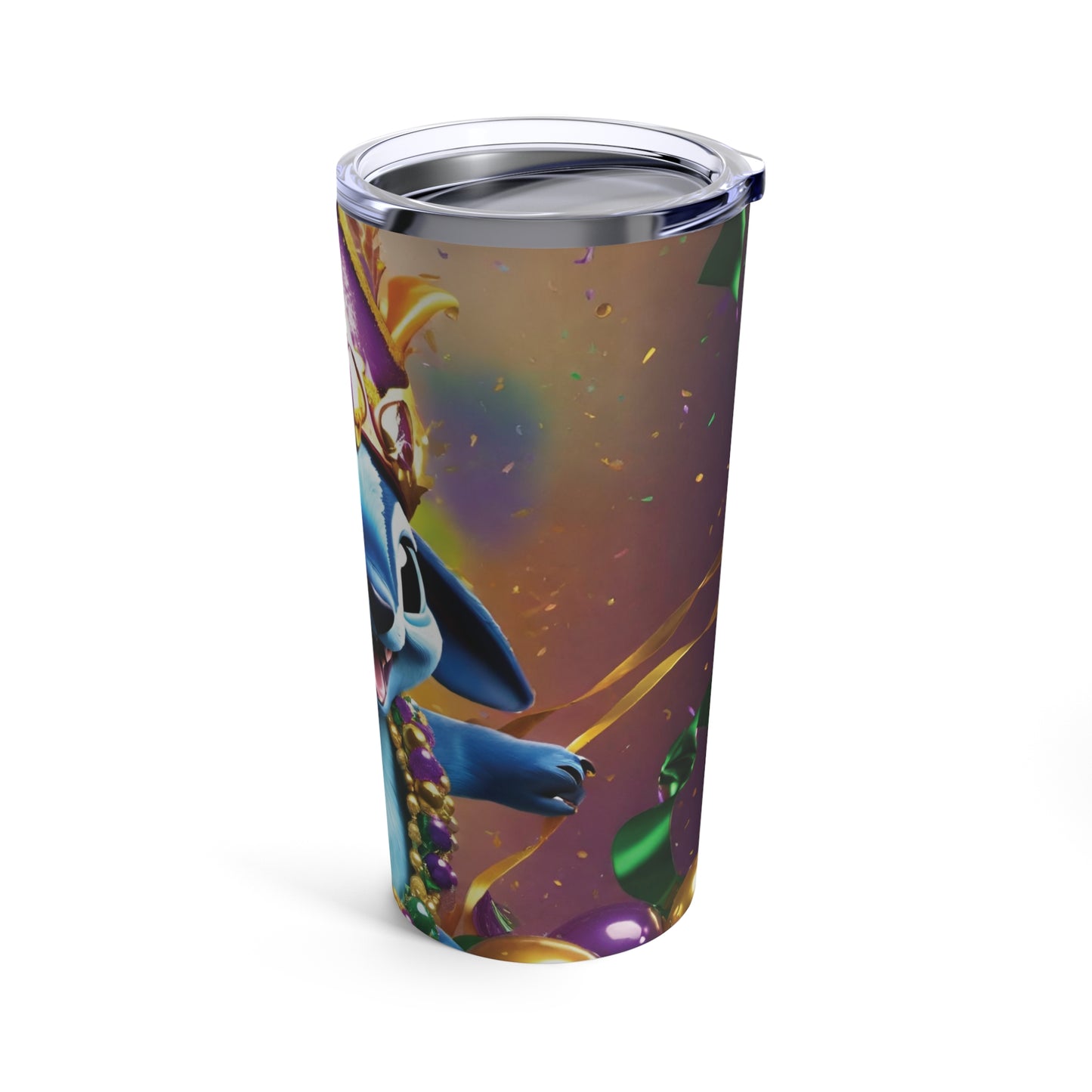 Sublimated Tumbler 20oz - Mardi Gras Experiment (Full Bleed)