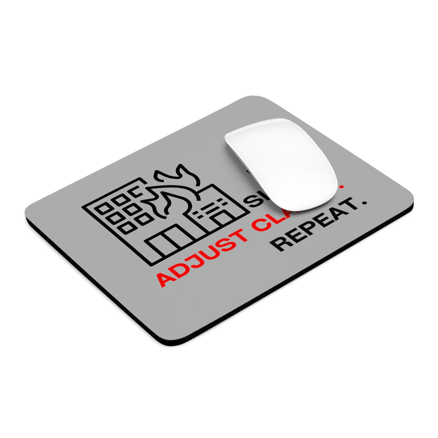 Claims Adjuster (Building Fire/ Gray) Mouse Pad