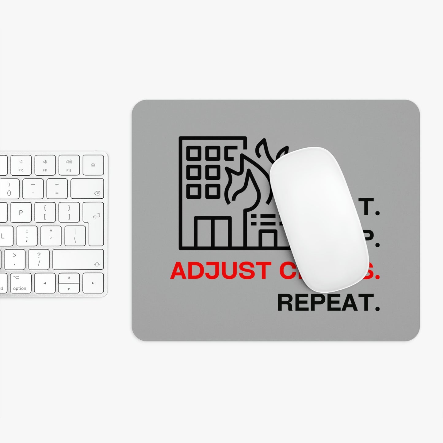 Claims Adjuster (Building Fire/ Gray) Mouse Pad