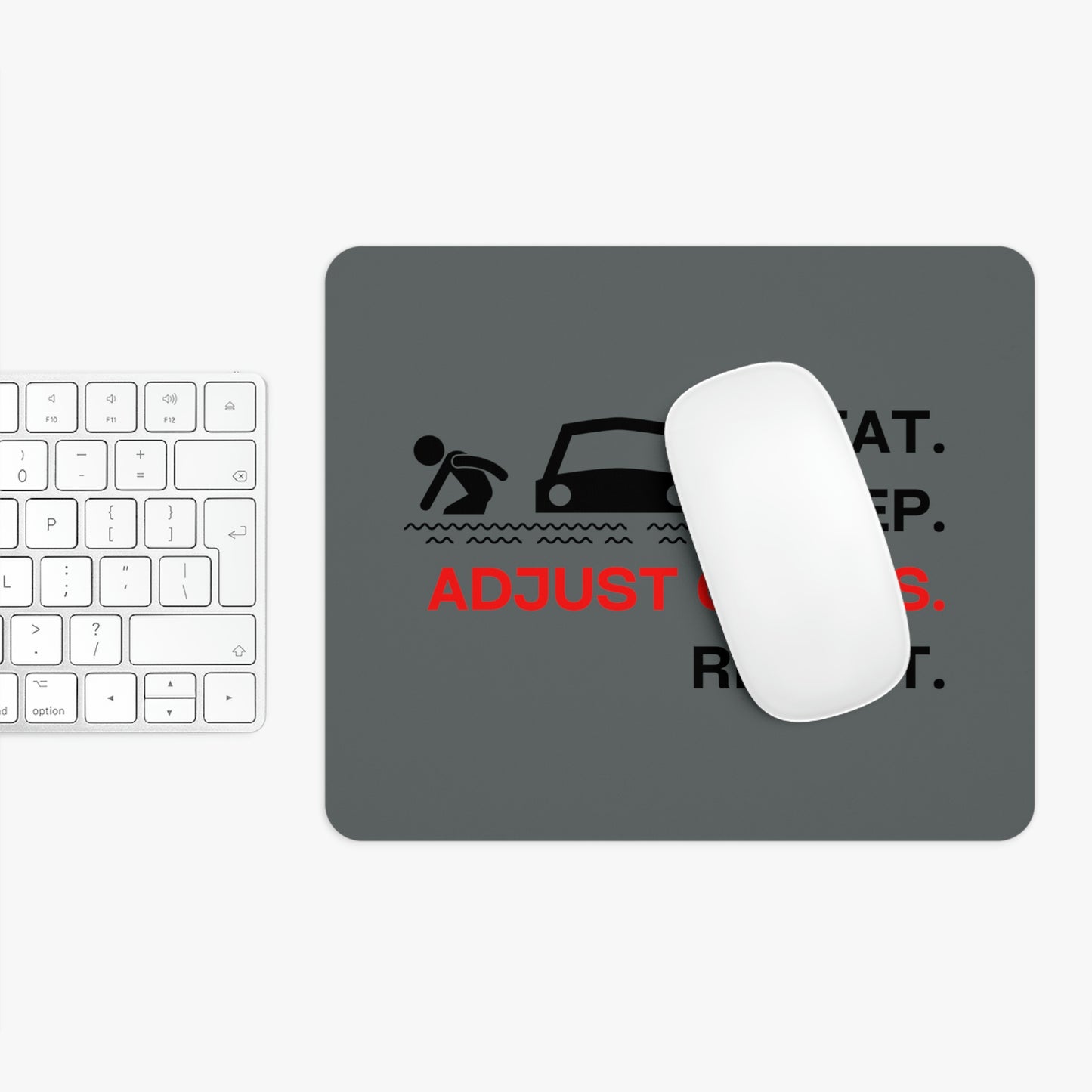 Claims Adjuster (Flooded Car/Gray) Mouse Pad