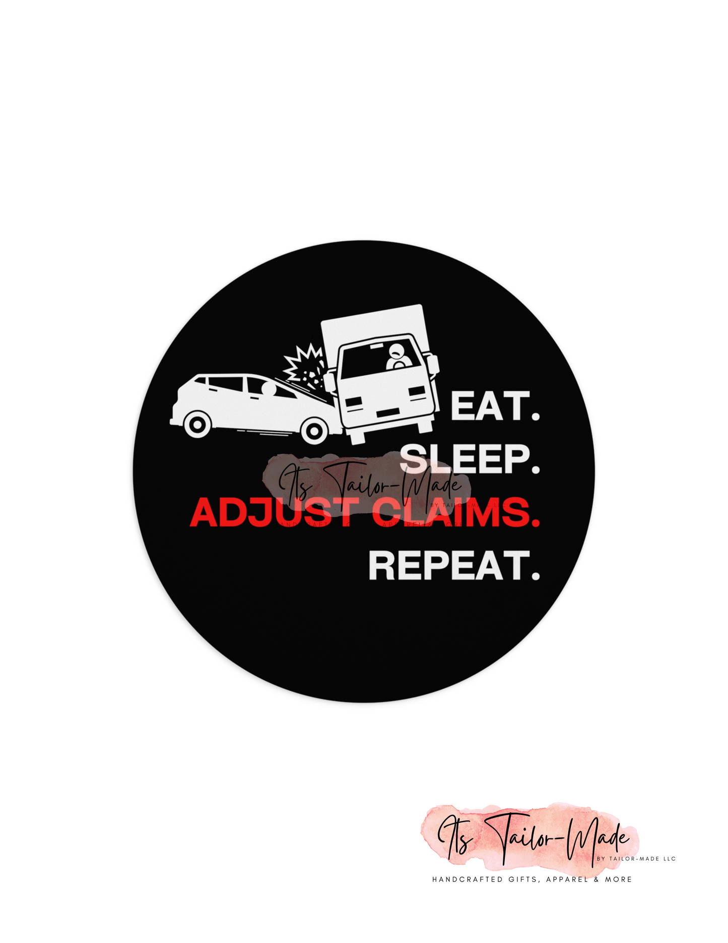 Claims Adjuster (Car/ Commercial Truck/ Black) Mouse Pad