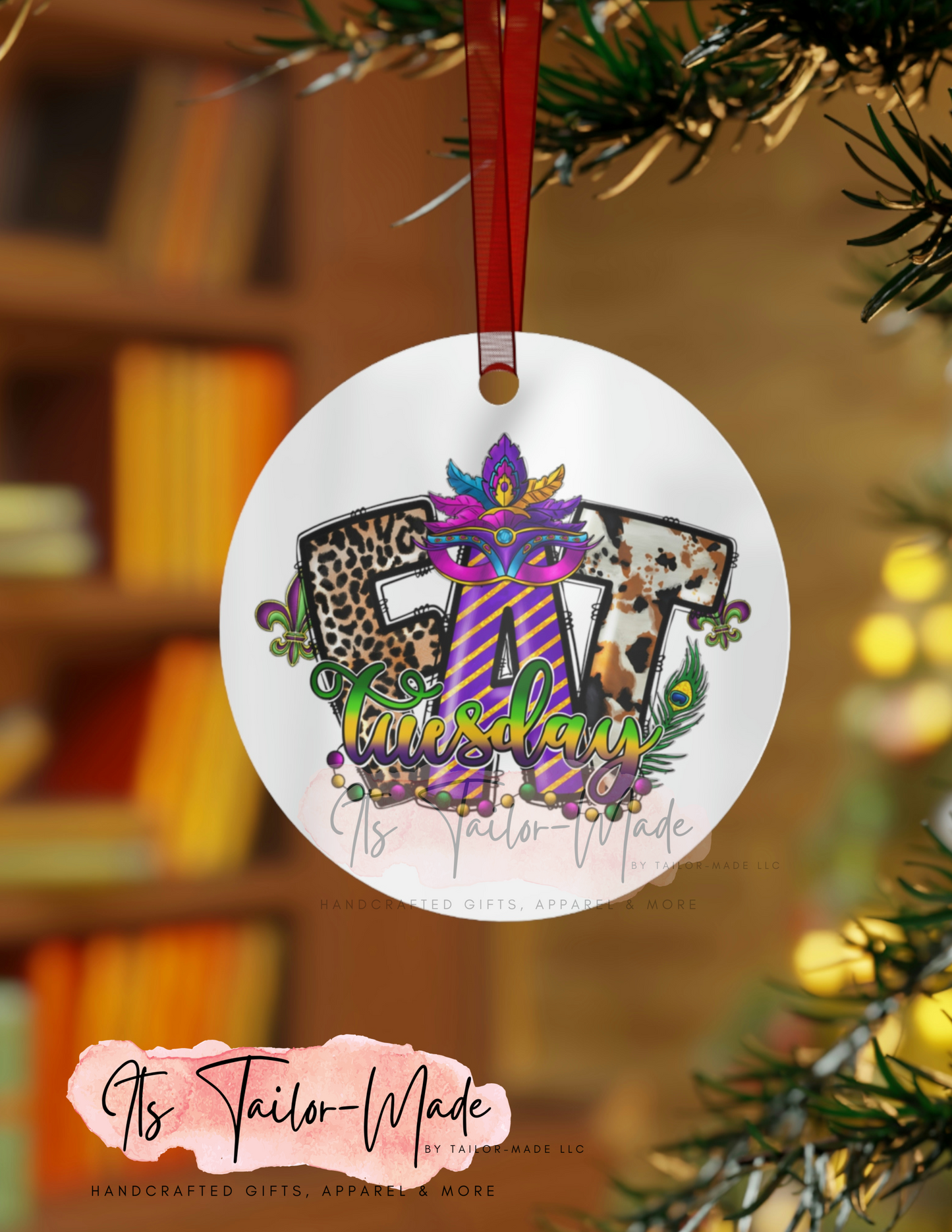Fat Tuesday (Animal Print) Metal Ornament