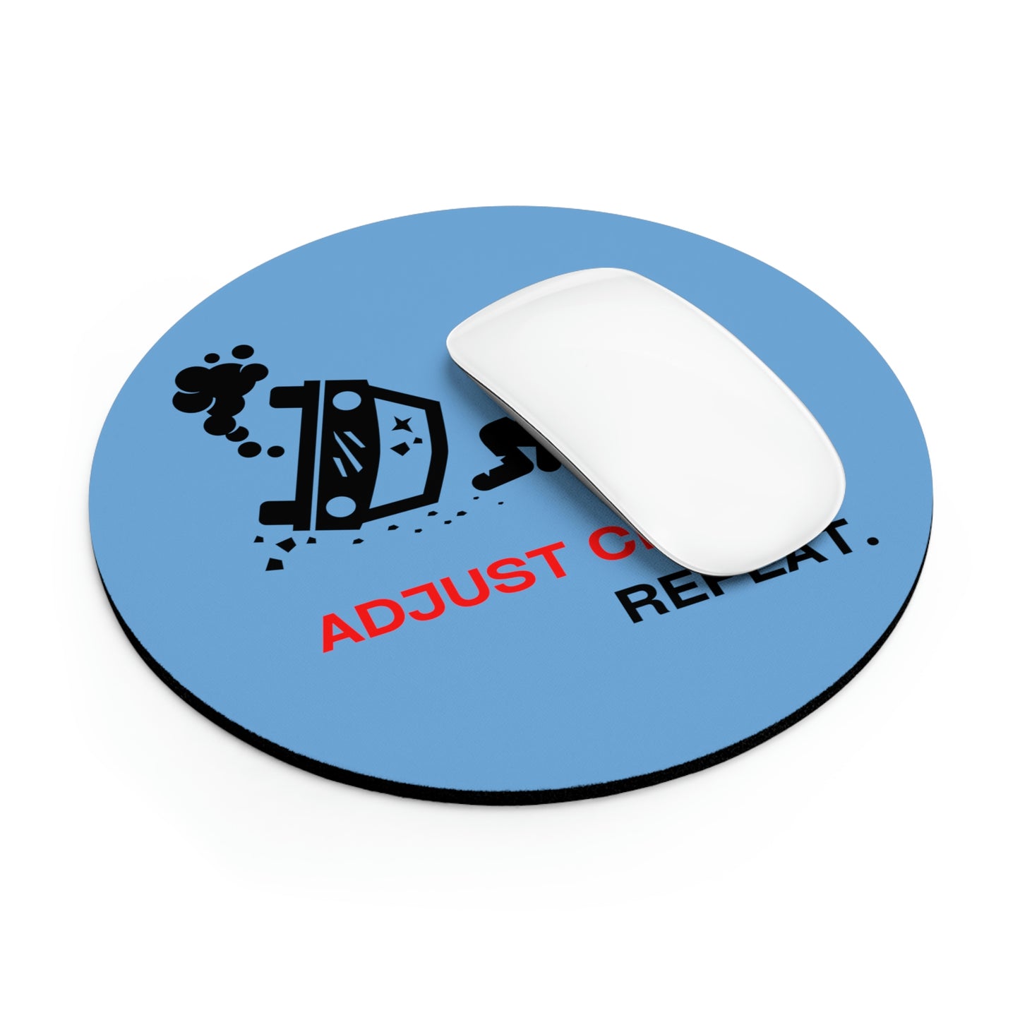 Claims Adjuster (Car Flip/Driver/ Light Blue) Mouse Pad