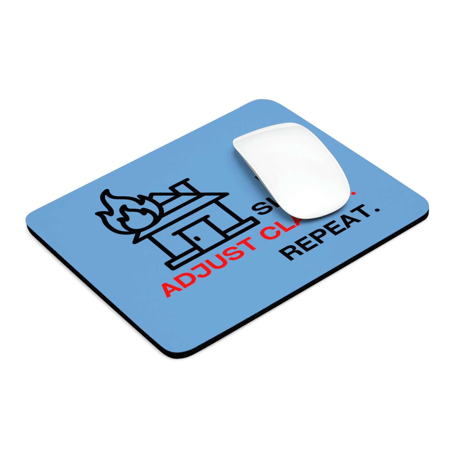 Claims Adjuster (House Fire/Light Blue) Mouse Pad