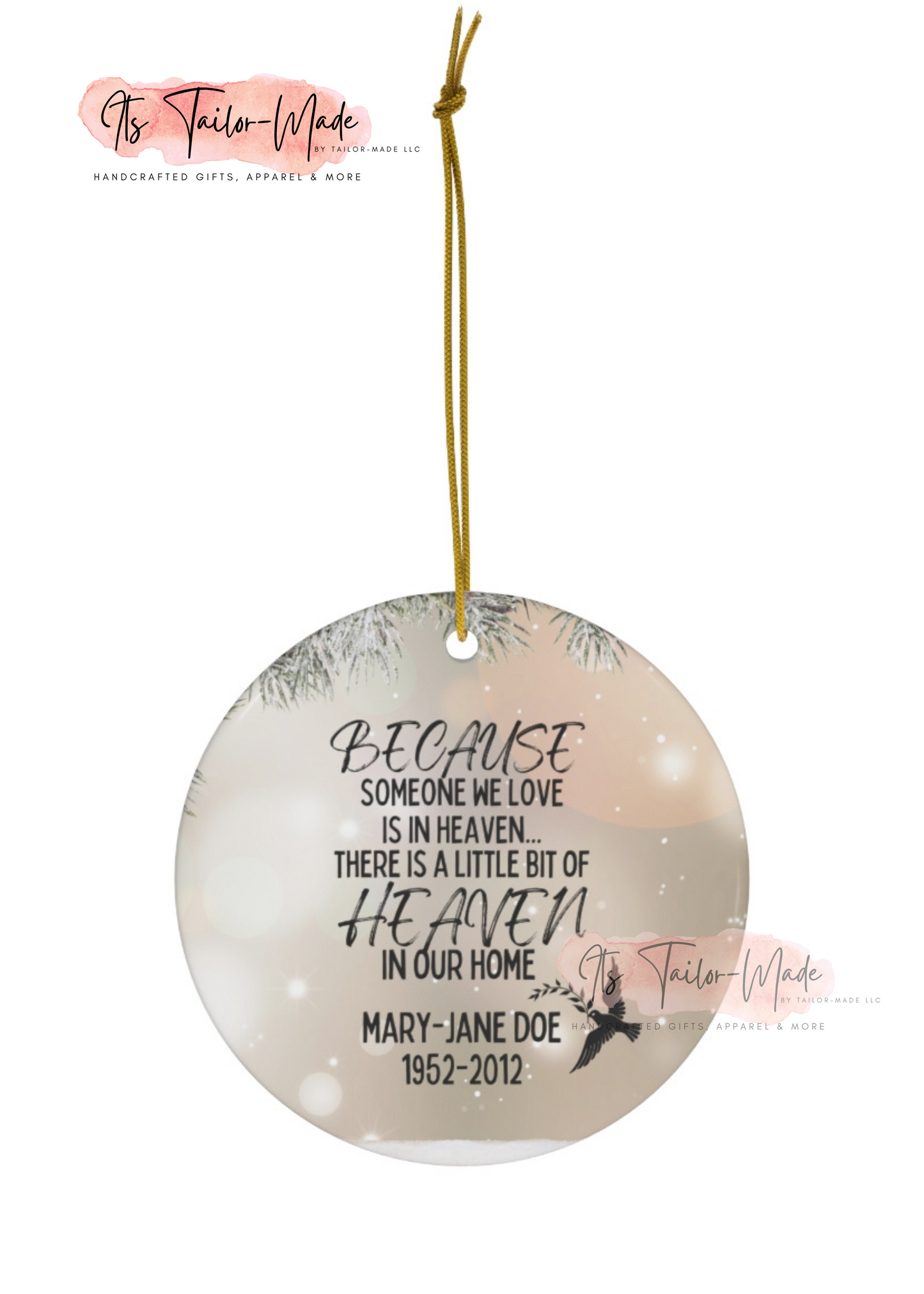Someone In Heaven Ceramic Ornament