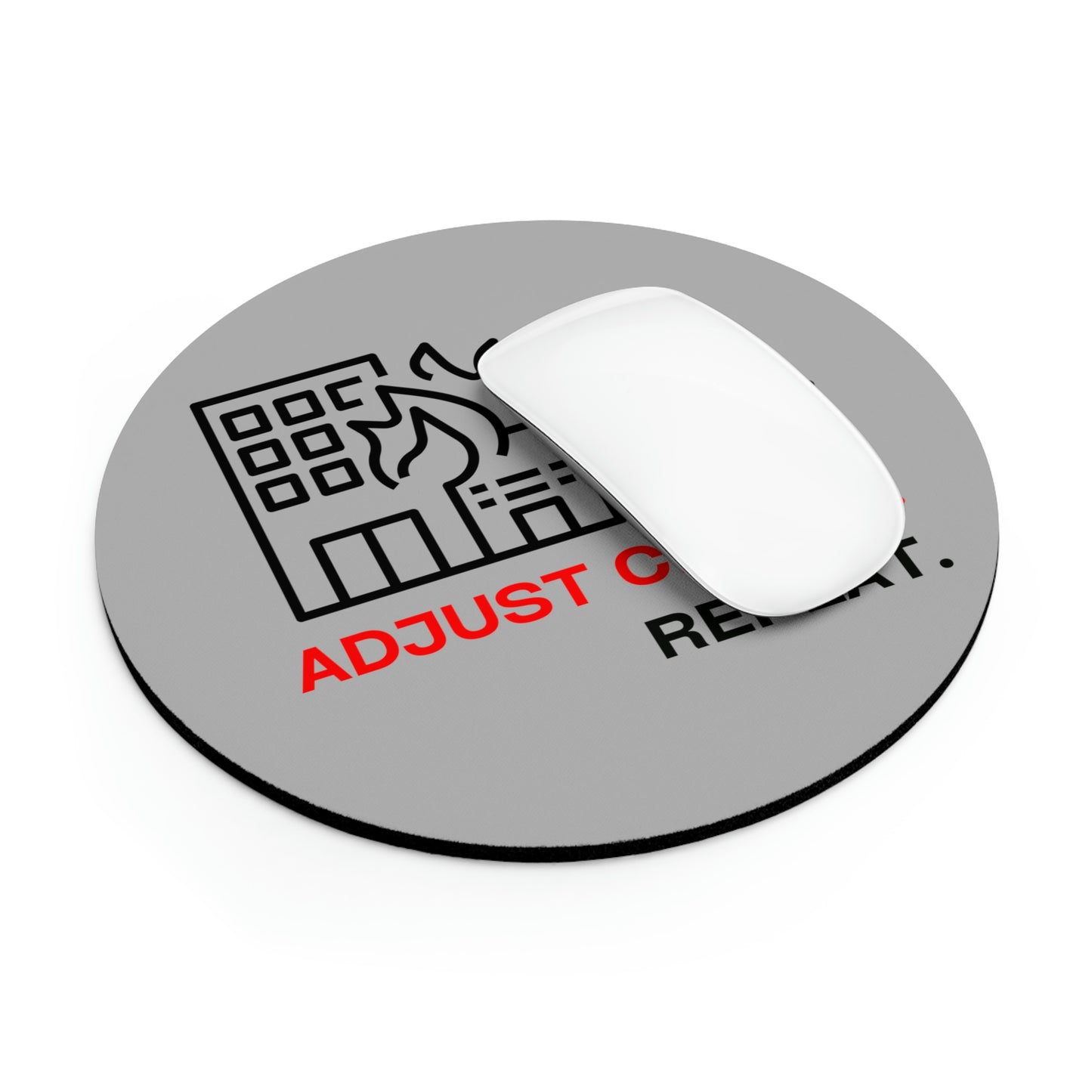 Claims Adjuster (Building Fire/ Gray) Mouse Pad