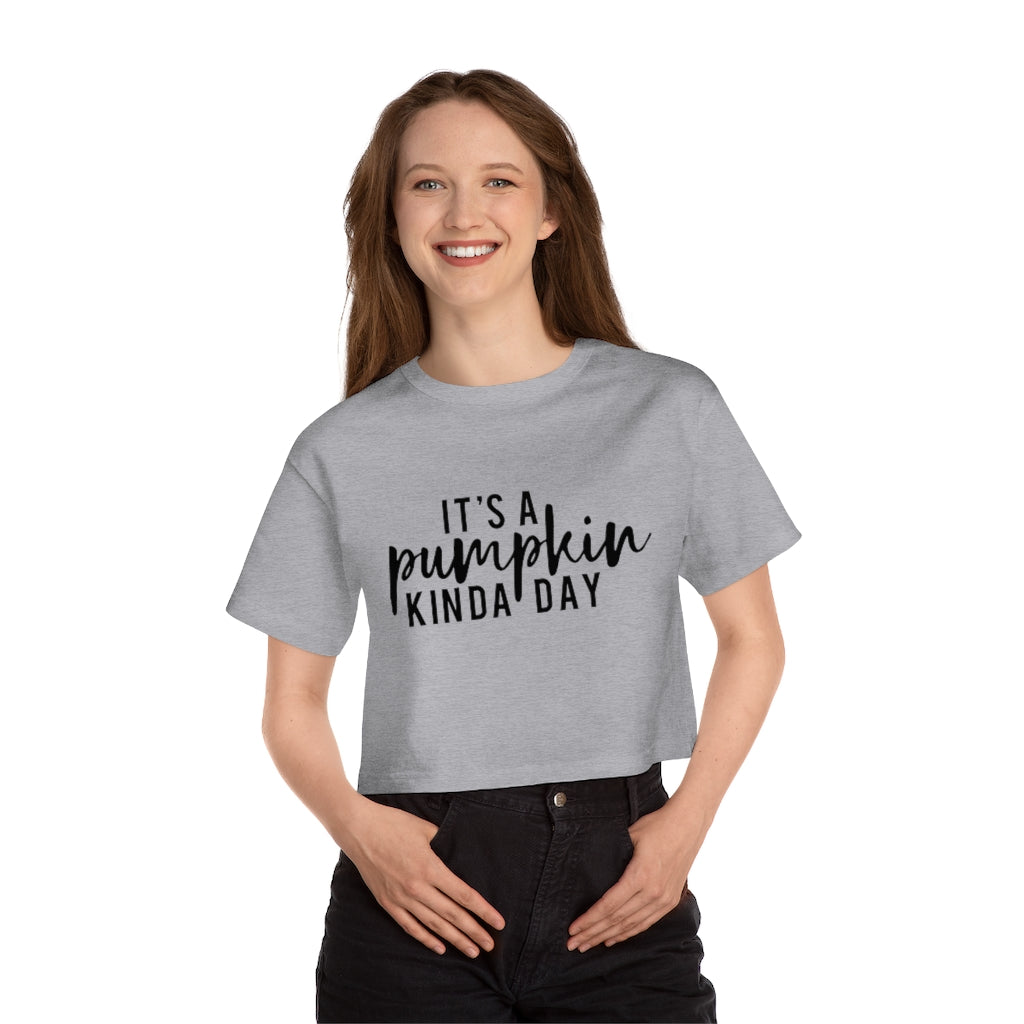 Pumpkin Kinda Day Cropped Tee