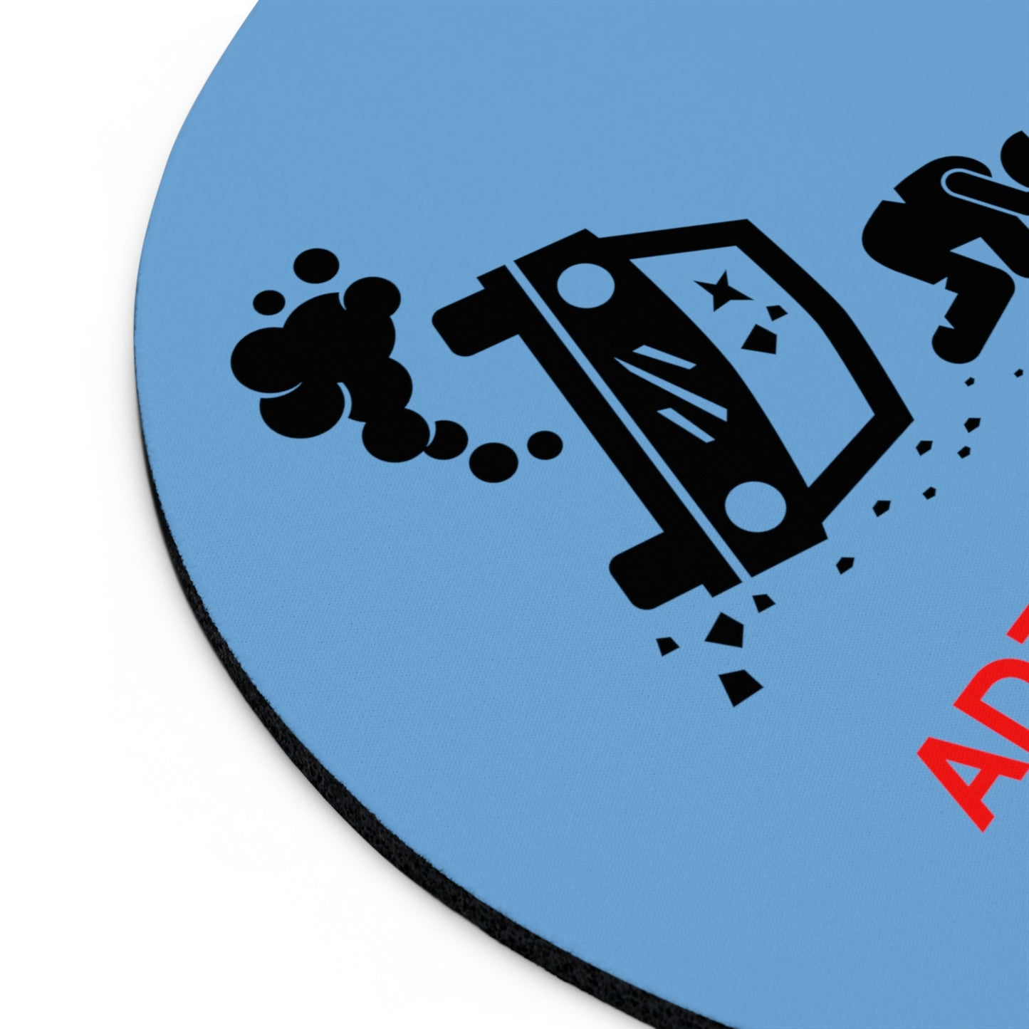 Claims Adjuster (Car Flip/Driver/ Light Blue) Mouse Pad