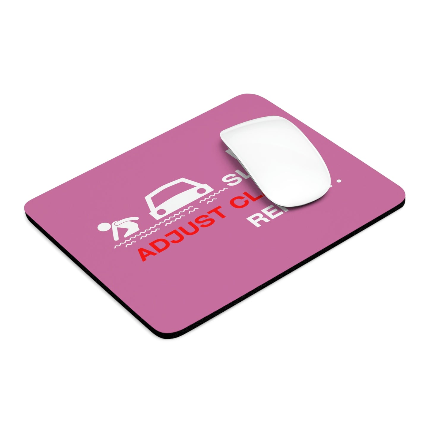 Claims Adjuster (Flooded Car/ Pink) Mouse Pad