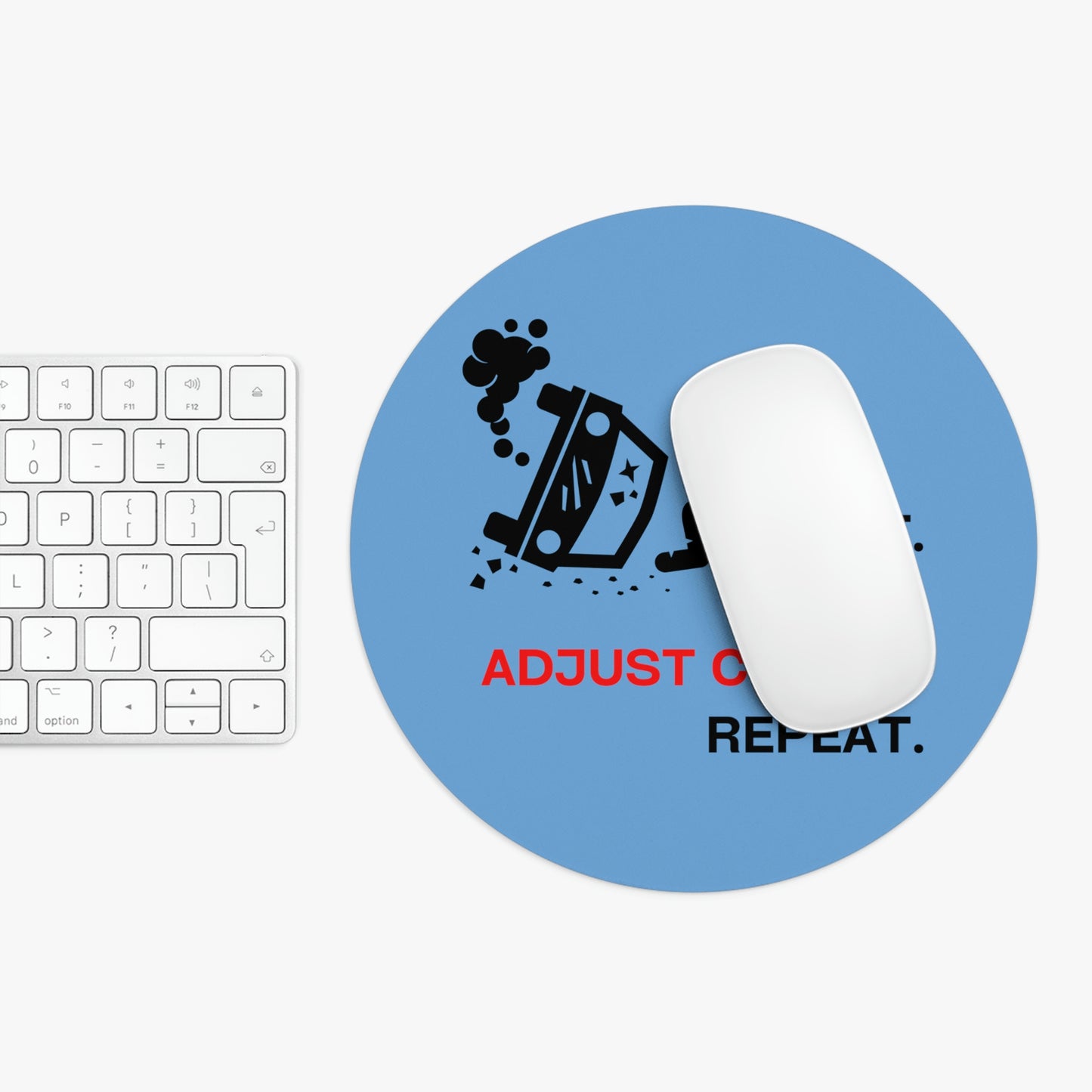 Claims Adjuster (Car Flip/Driver/ Light Blue) Mouse Pad