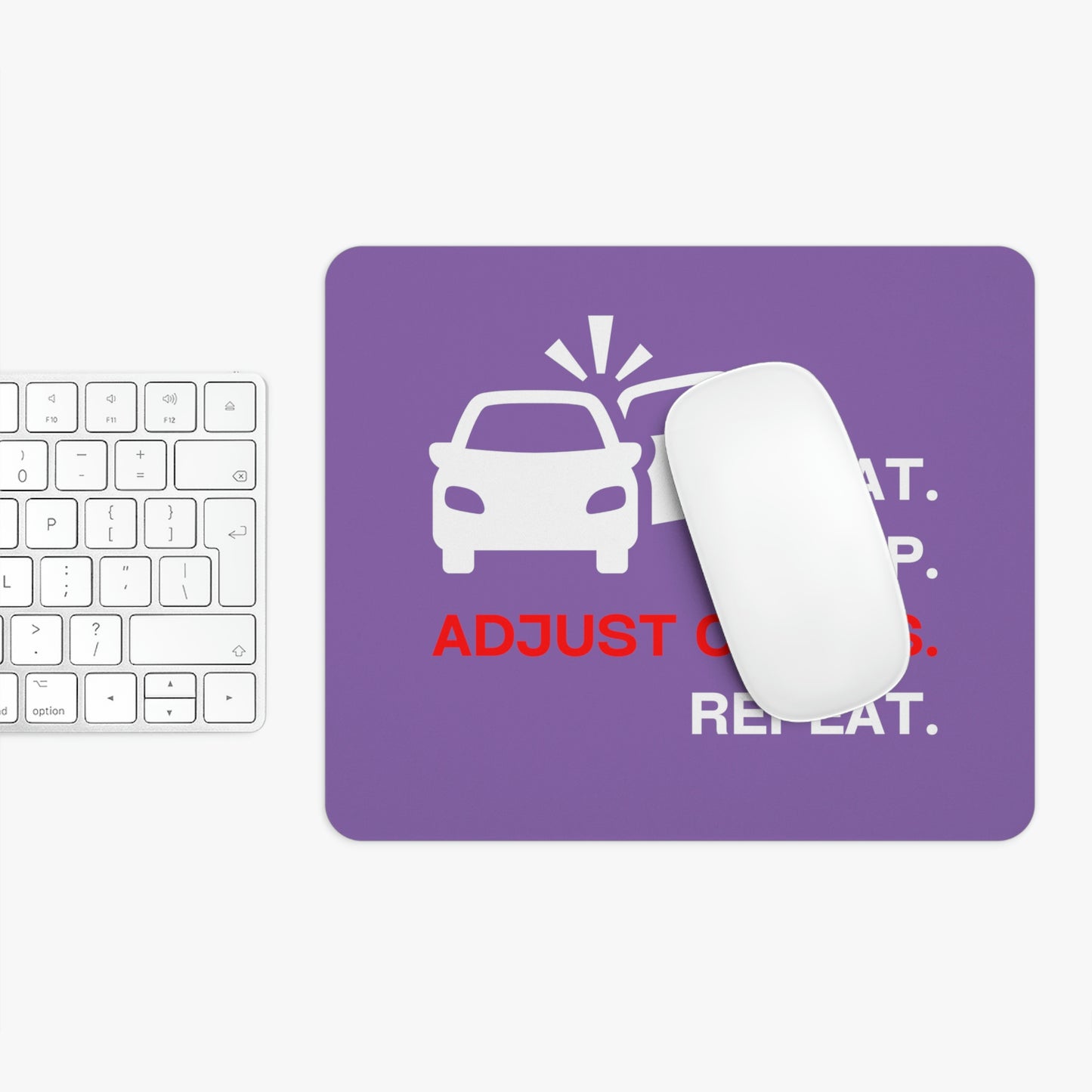 Claims Adjuster (Double Car/ Light Purple) Mouse Pad