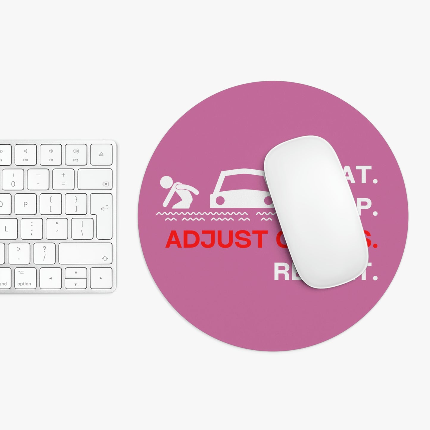 Claims Adjuster (Flooded Car/ Pink) Mouse Pad