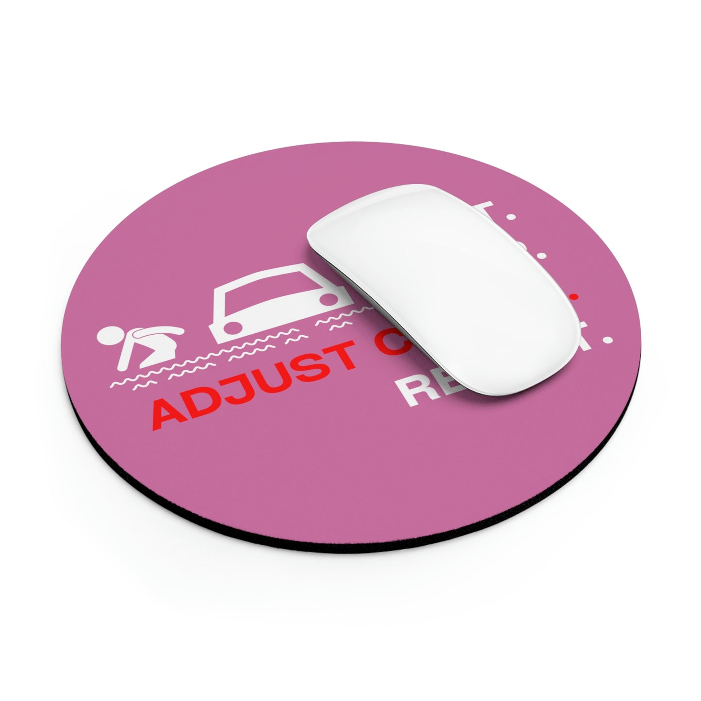 Claims Adjuster (Flooded Car/ Pink) Mouse Pad