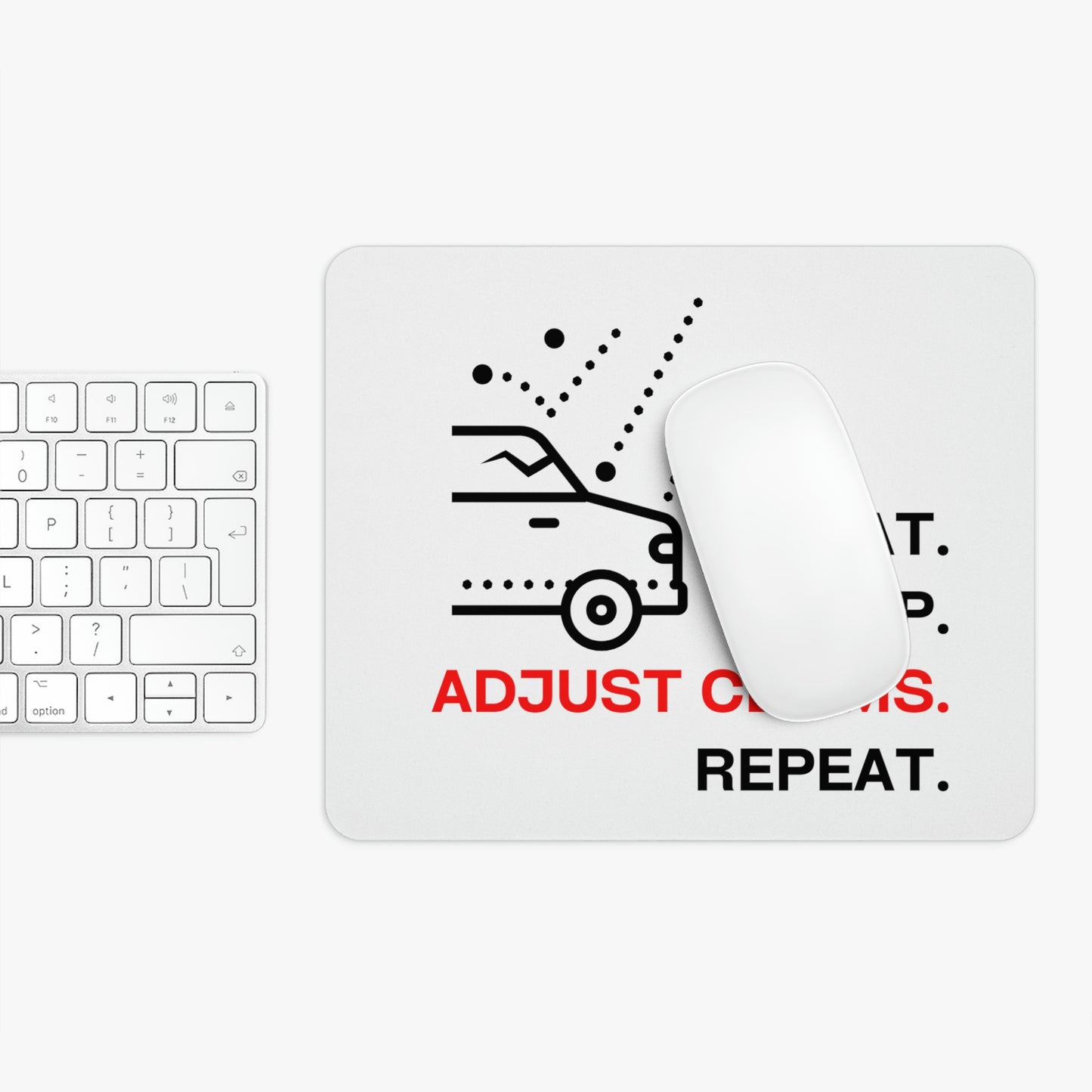 Claims Adjuster (Car/ Hail Damage/ White) Mouse Pad