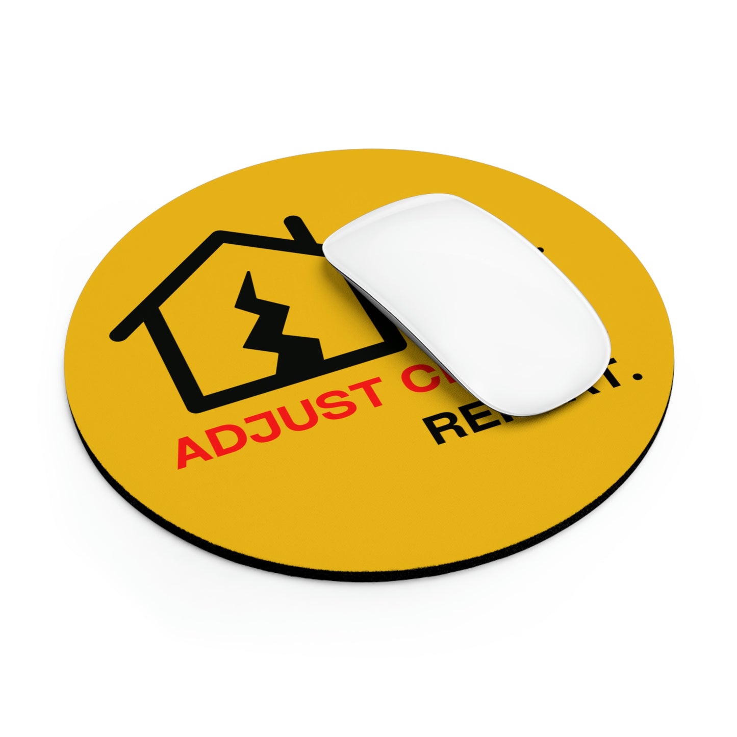 Claims Adjuster (Earthquake/Yellow) Mouse Pad