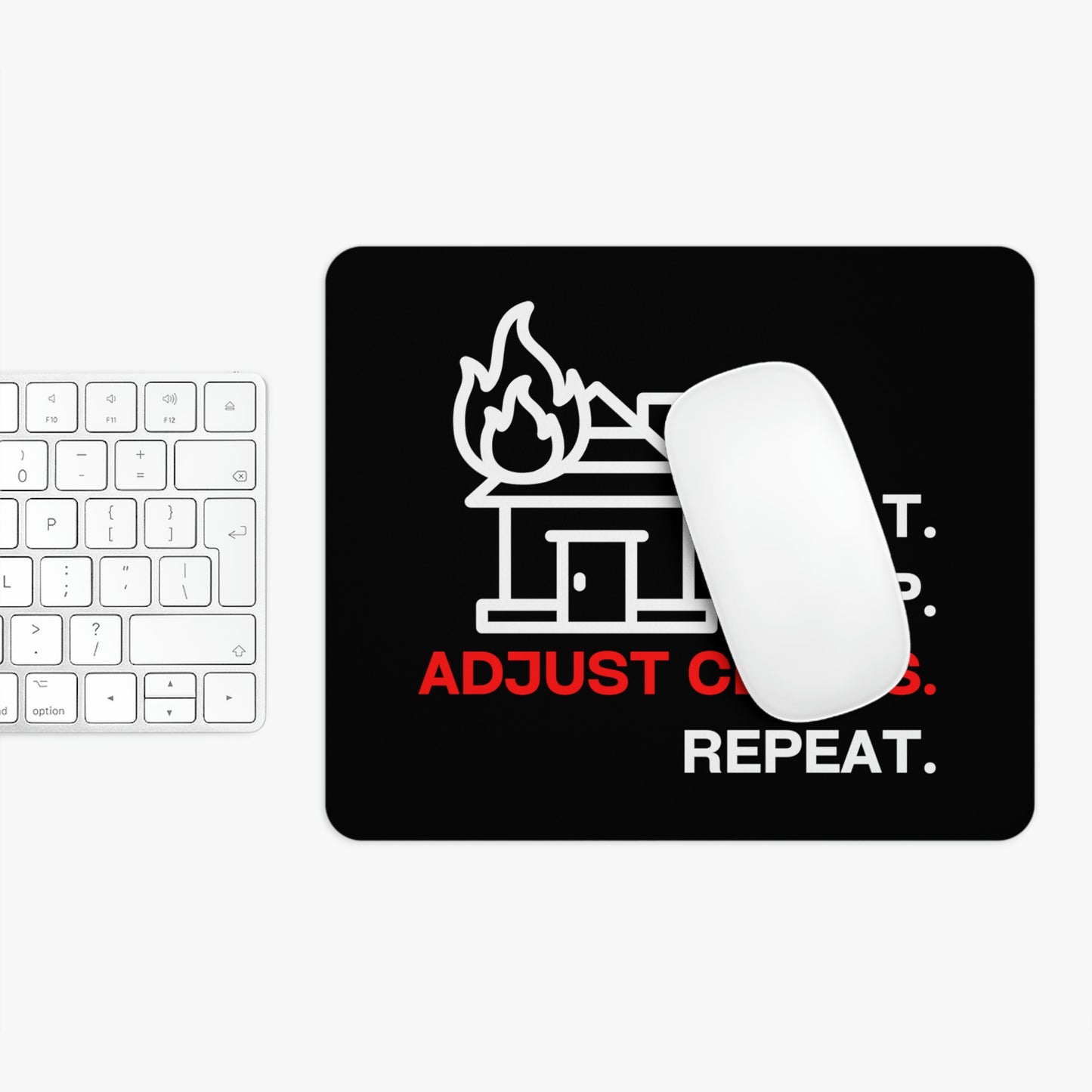 Claims Adjuster (House Fire/Black) Mouse Pad