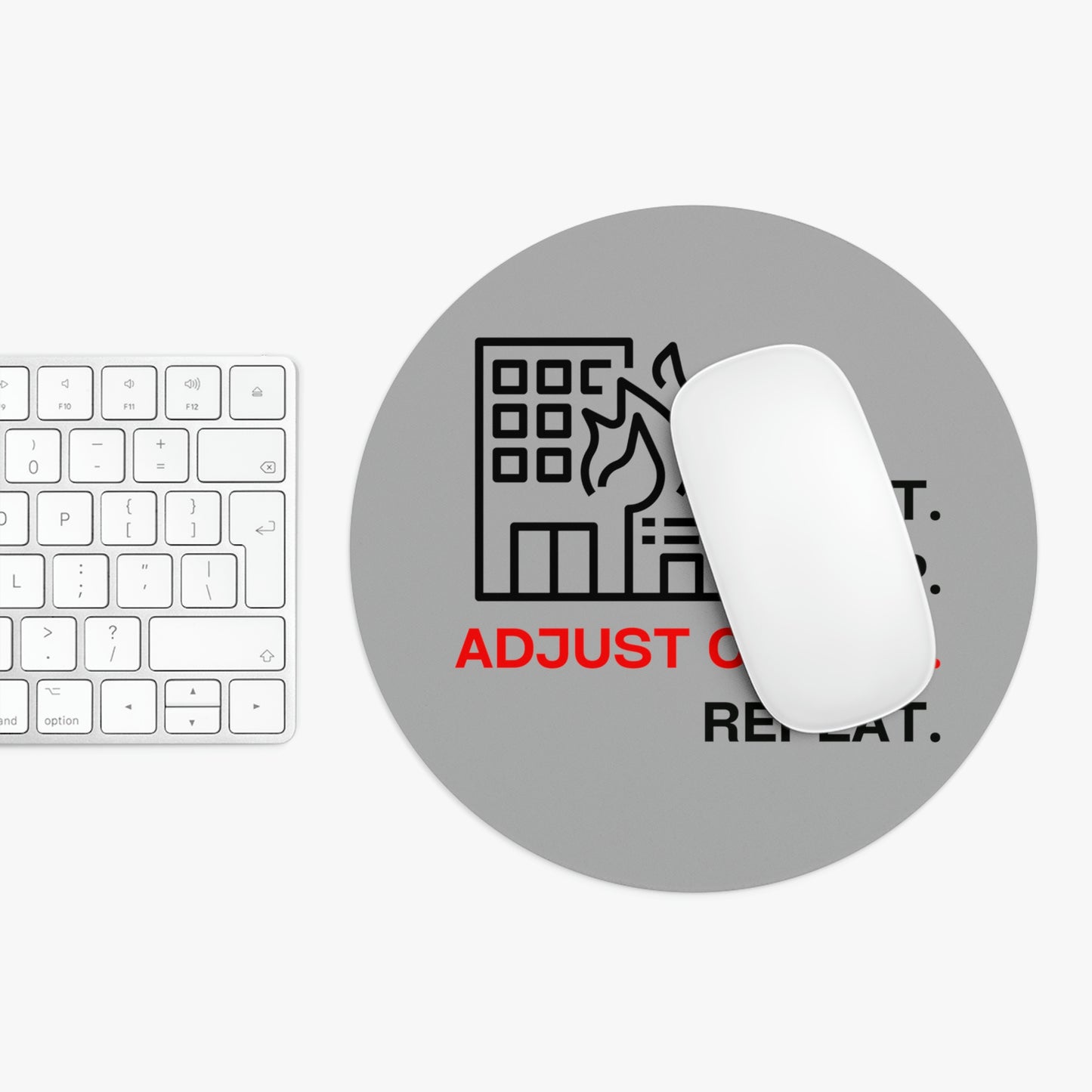 Claims Adjuster (Building Fire/ Gray) Mouse Pad