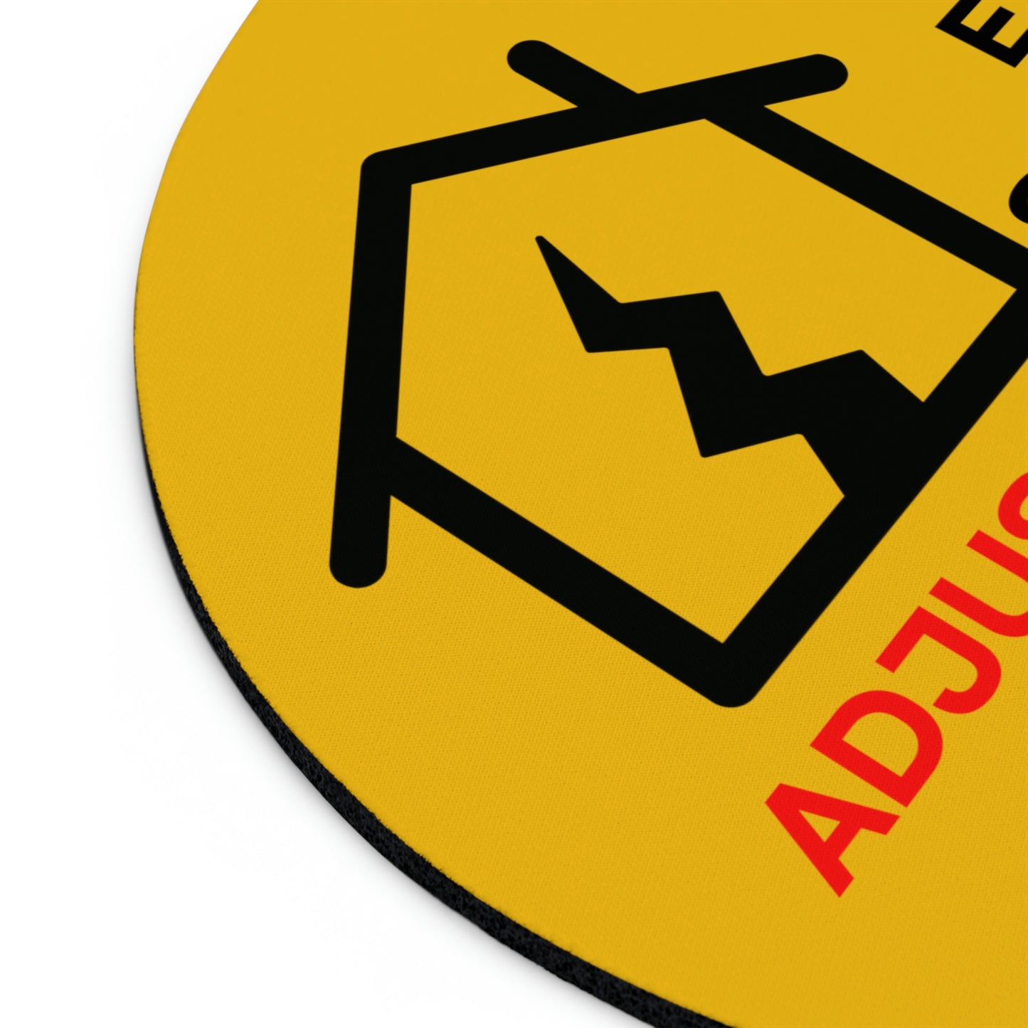 Claims Adjuster (Earthquake/Yellow) Mouse Pad