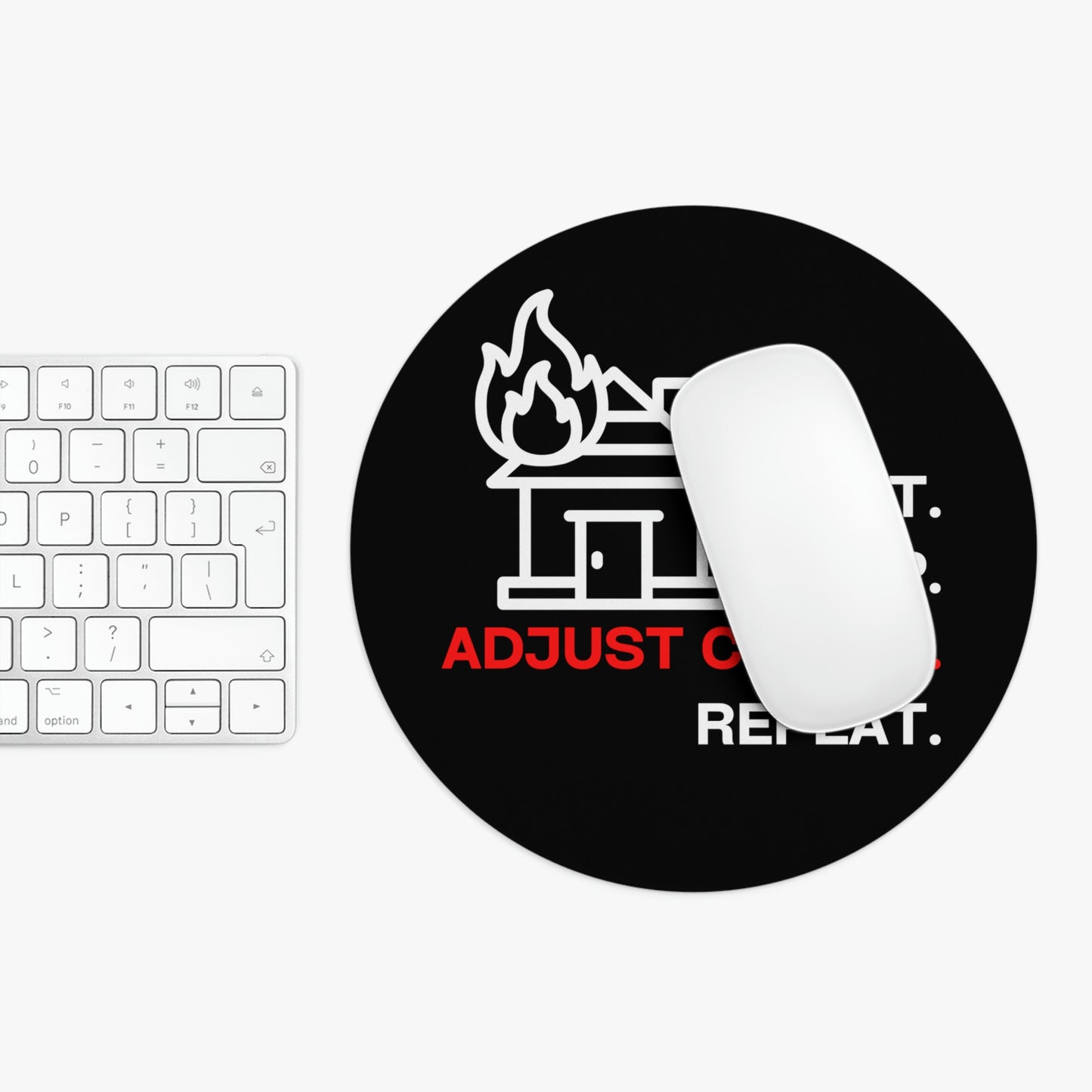 Claims Adjuster (House Fire/Black) Mouse Pad