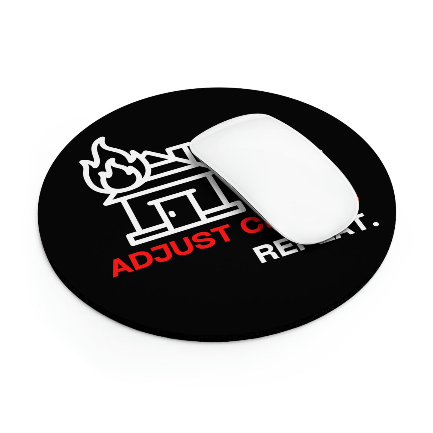 Claims Adjuster (House Fire/Black) Mouse Pad