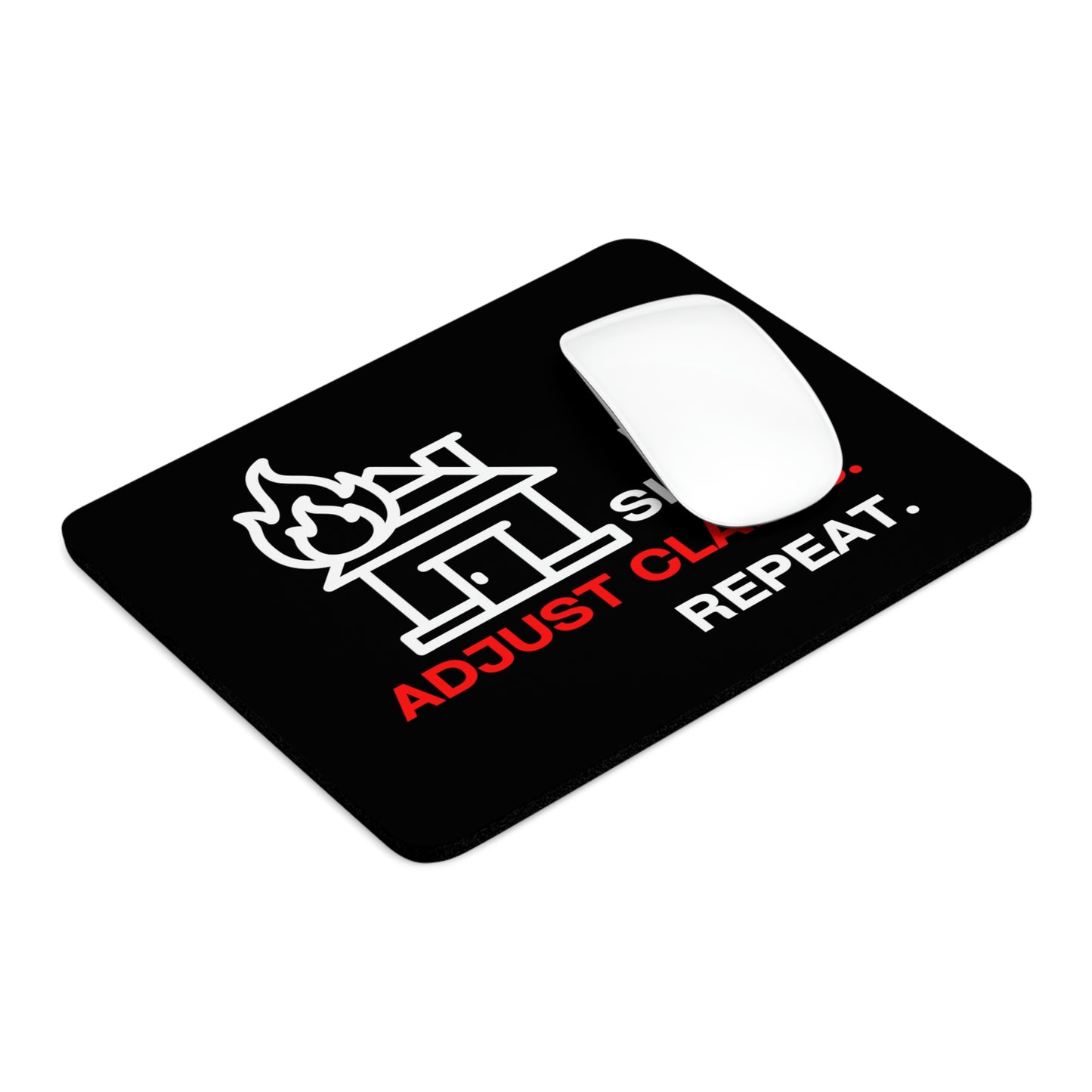 Claims Adjuster (House Fire/Black) Mouse Pad