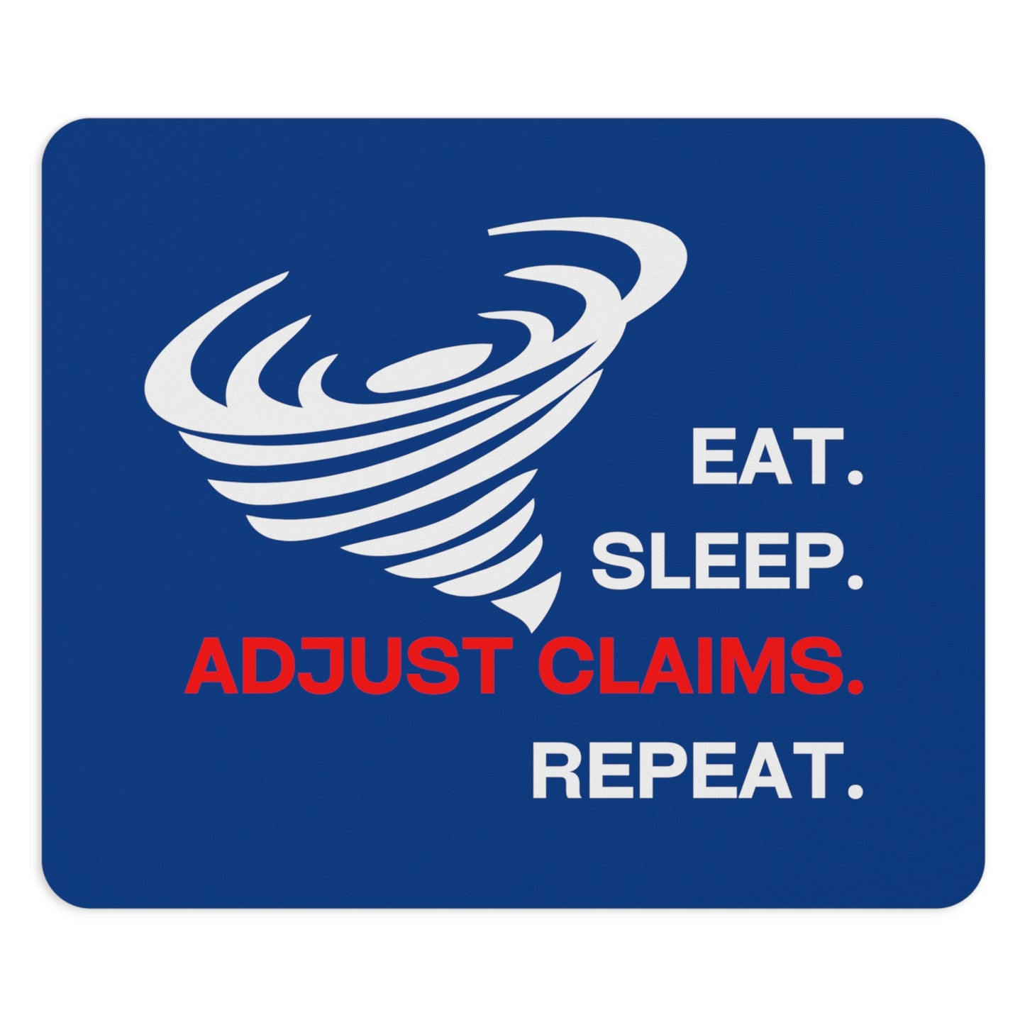 Claims Adjuster (Tornado/Royal Blue) Mouse Pad
