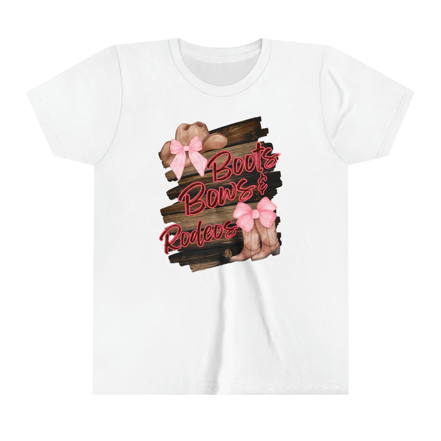 Boots, Bows and Rodeos - Kids Short Sleeve Tee