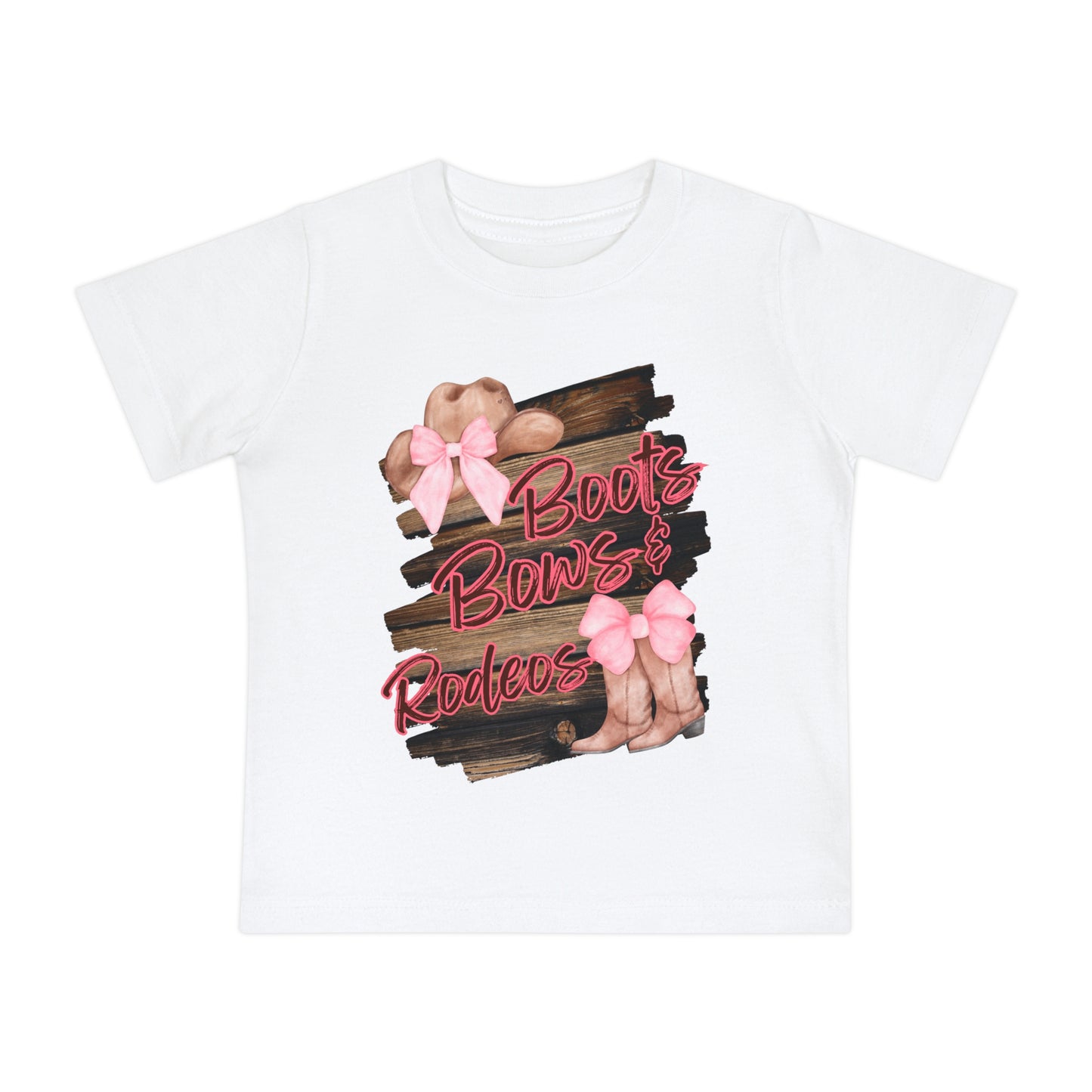 Boots, Bows and Rodeos Baby Tee