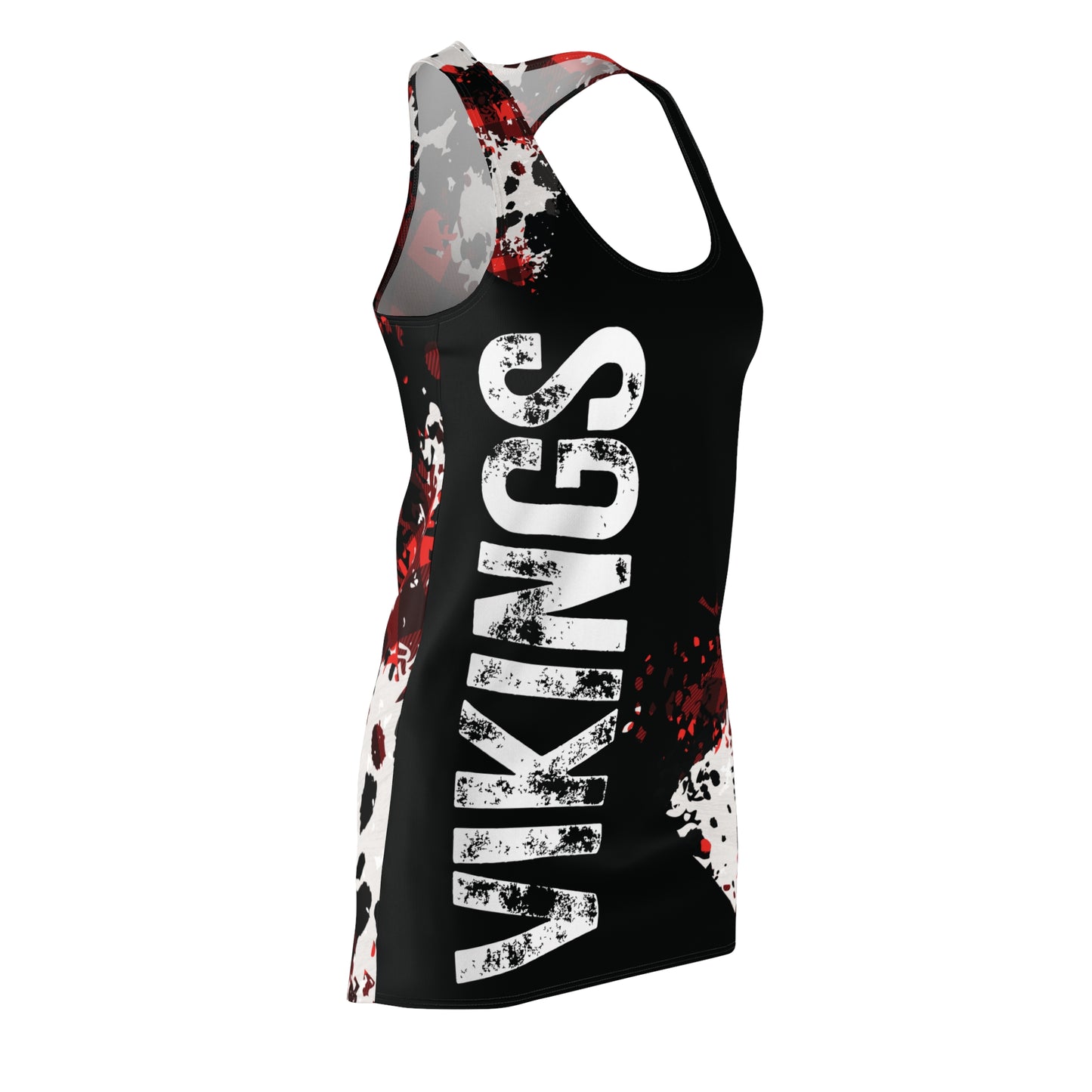 "Vikings Fade" Sleek Black Razorback Dress – Northside Made Collection