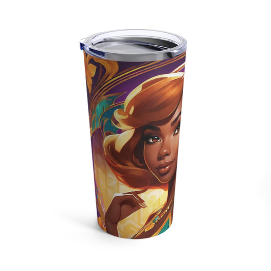 Sublimated Tumbler 20oz - Mystery Krewe Jr. Maid (Full Bleed)