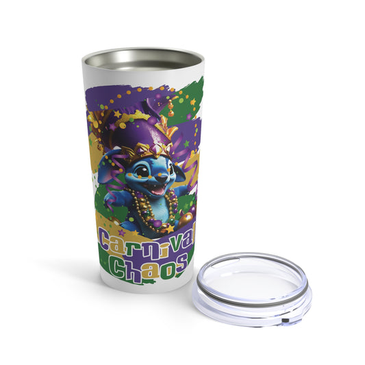 Sublimated Tumbler 20oz - Mardi Gras Chaos