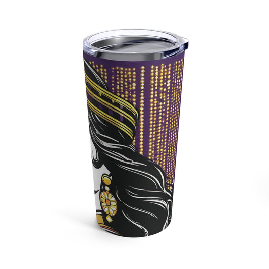 Sublimated Tumbler 20oz - Mardi Gras Wonder (Full Bleed)