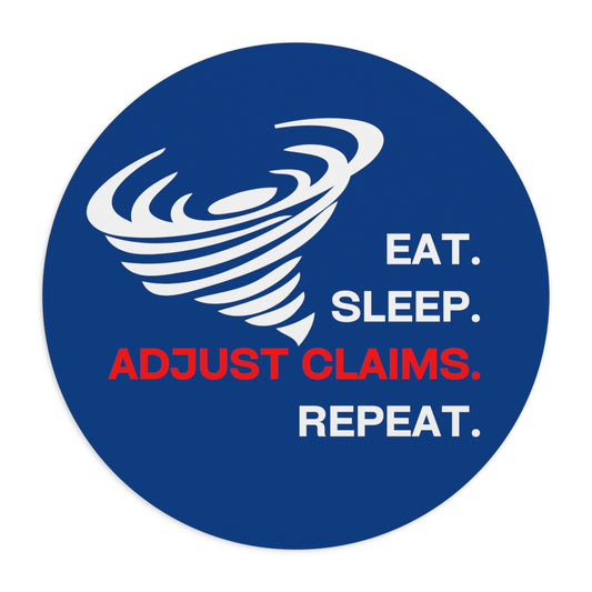 Claims Adjuster (Tornado/Royal Blue) Mouse Pad