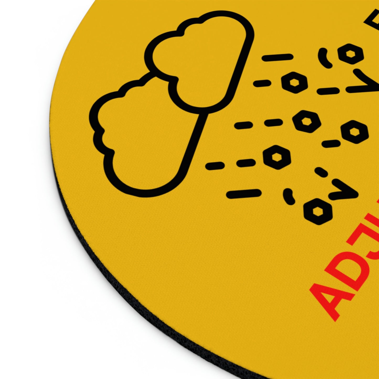 Claims Adjuster (Hail Storm  / Yellow) Mouse Pad