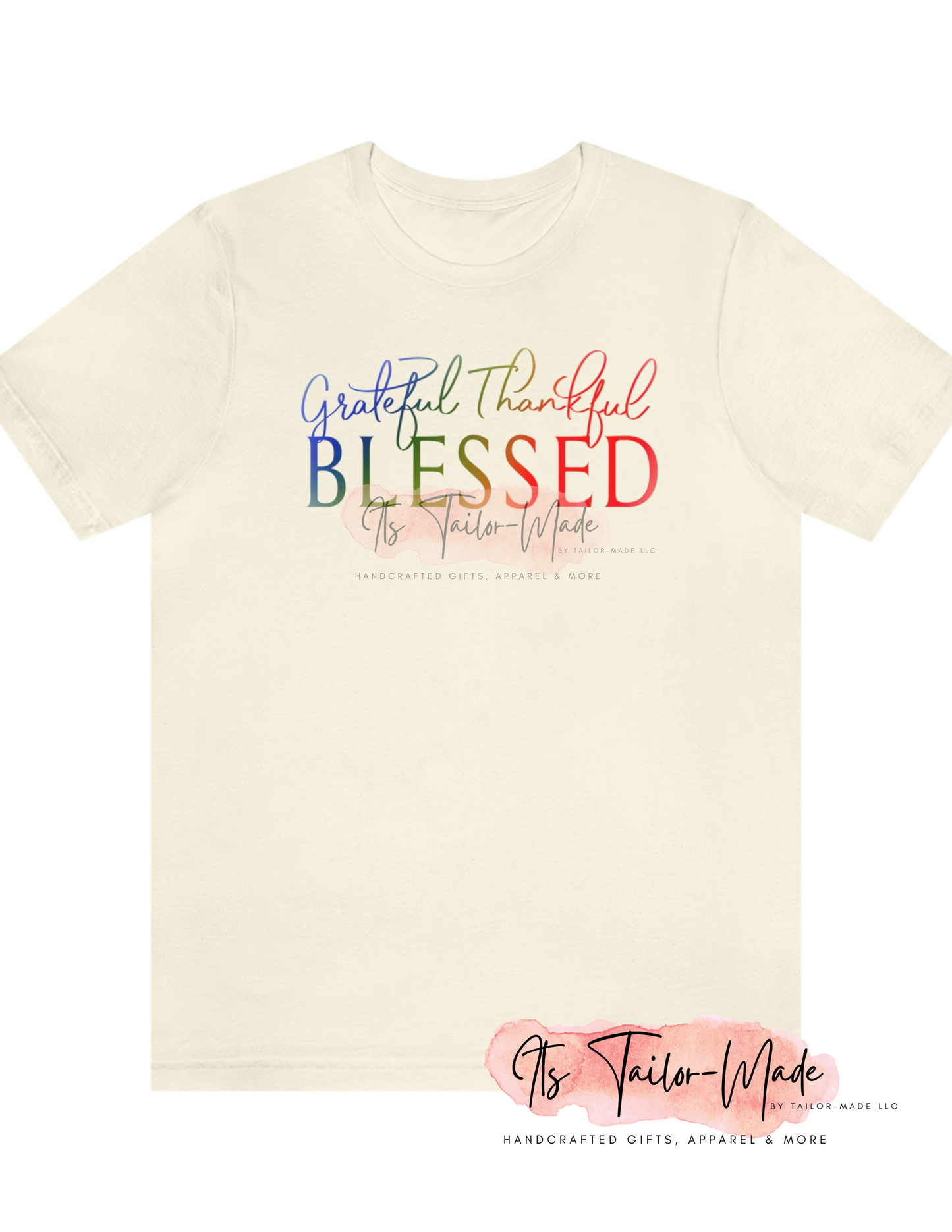 Thankful Grateful Blessed Jersey Tee