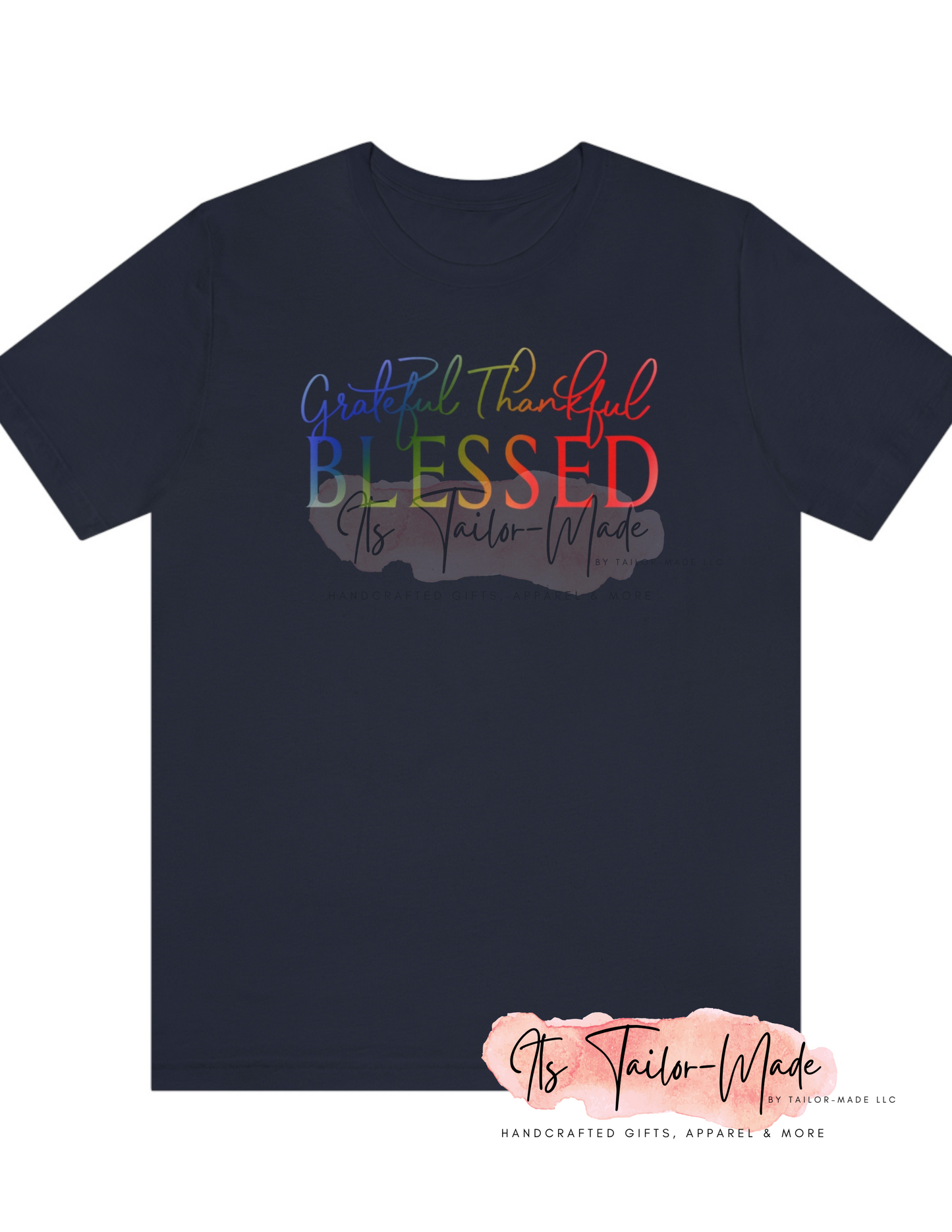 Thankful Grateful Blessed Jersey Tee