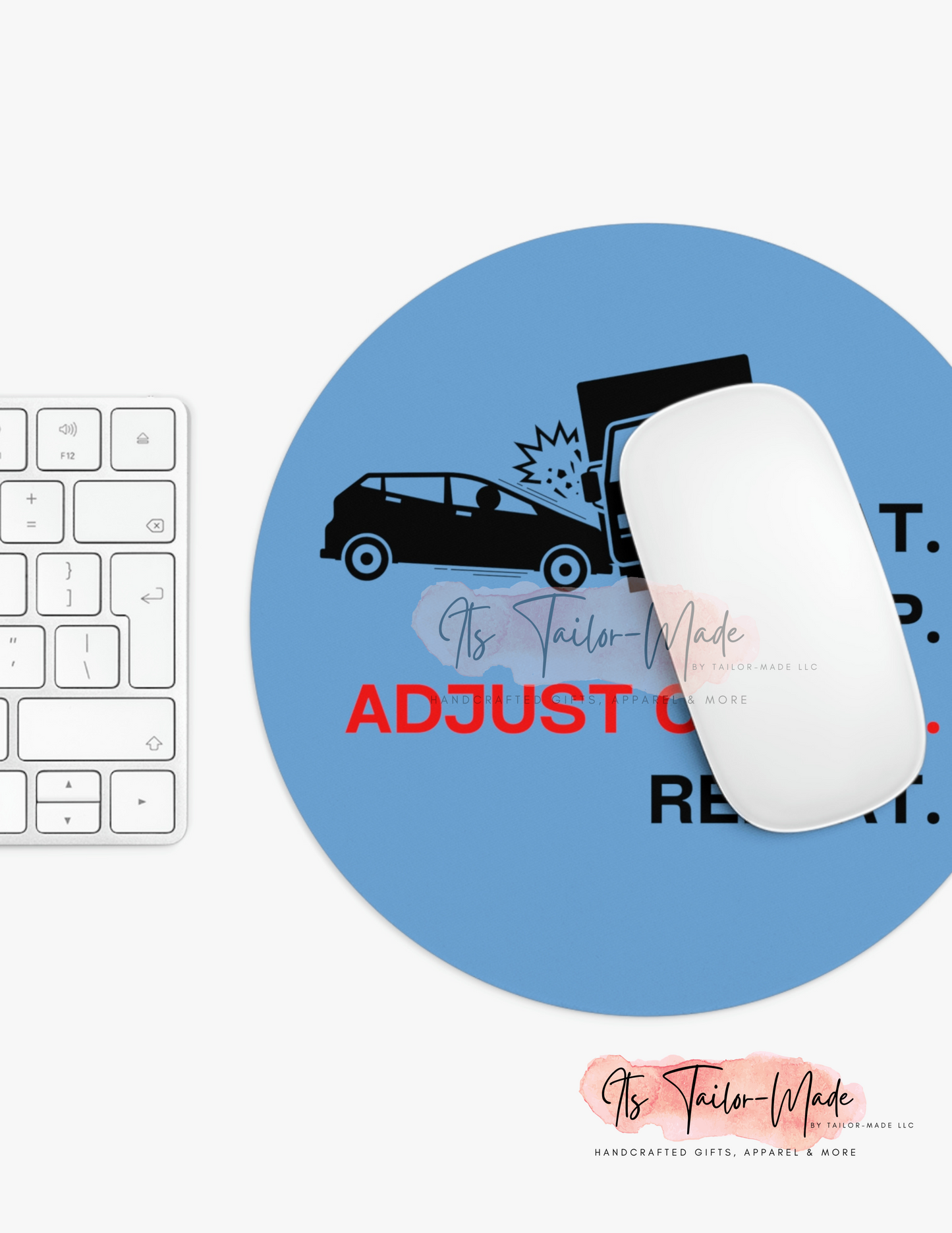 Claims Adjuster (Car/ Commercial Truck/ Light Blue) Mouse Pad