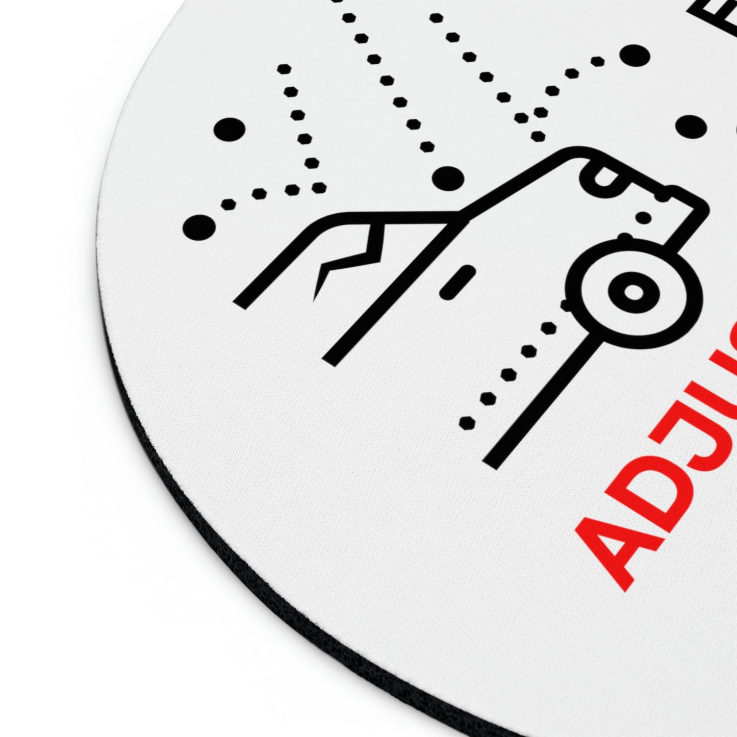 Claims Adjuster (Car/ Hail Damage/ White) Mouse Pad