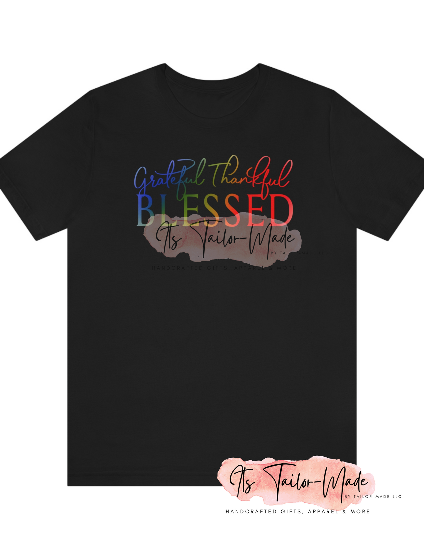 Thankful Grateful Blessed Jersey Tee