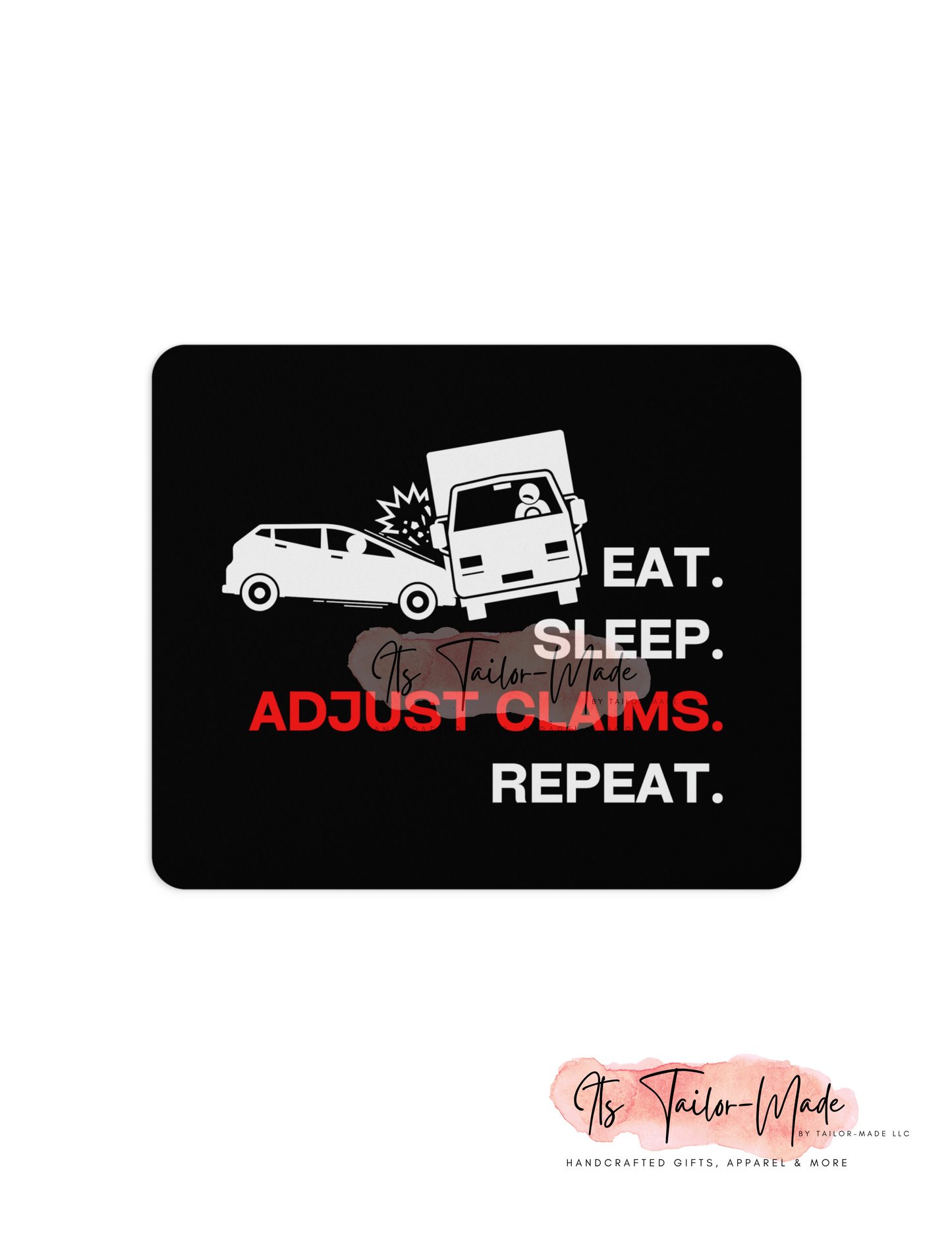 Claims Adjuster (Car/ Commercial Truck/ Black) Mouse Pad