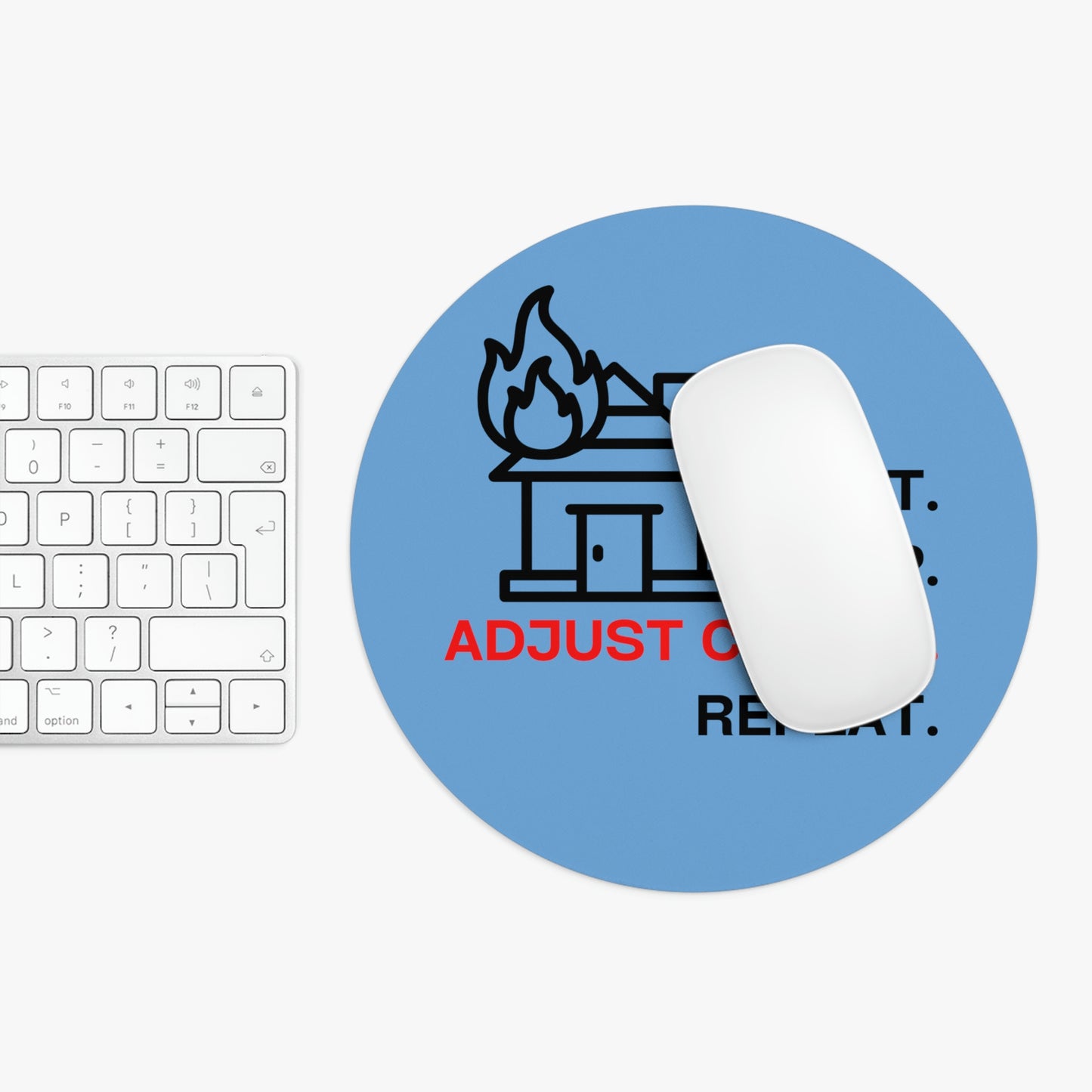 Claims Adjuster (House Fire/Light Blue) Mouse Pad