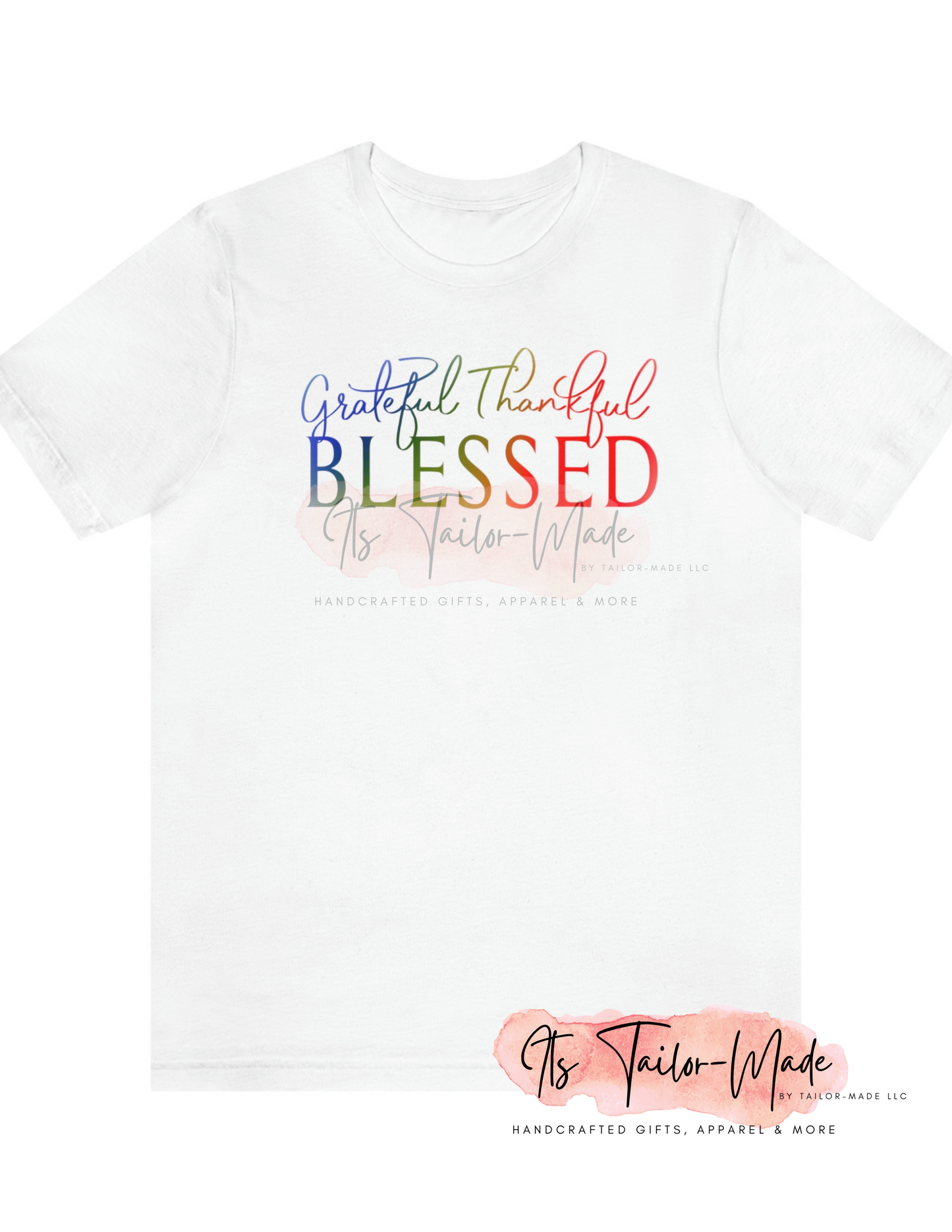 Thankful Grateful Blessed Jersey Tee