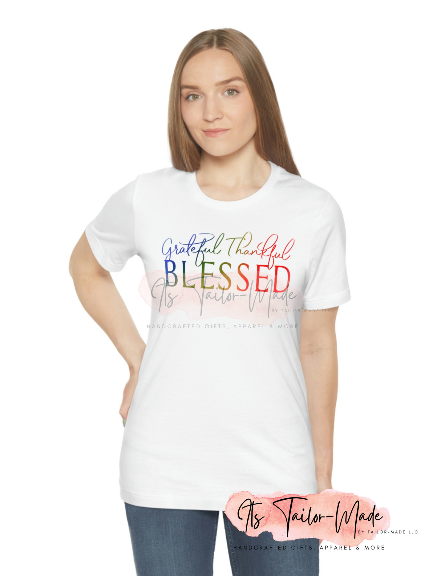 Thankful Grateful Blessed Jersey Tee