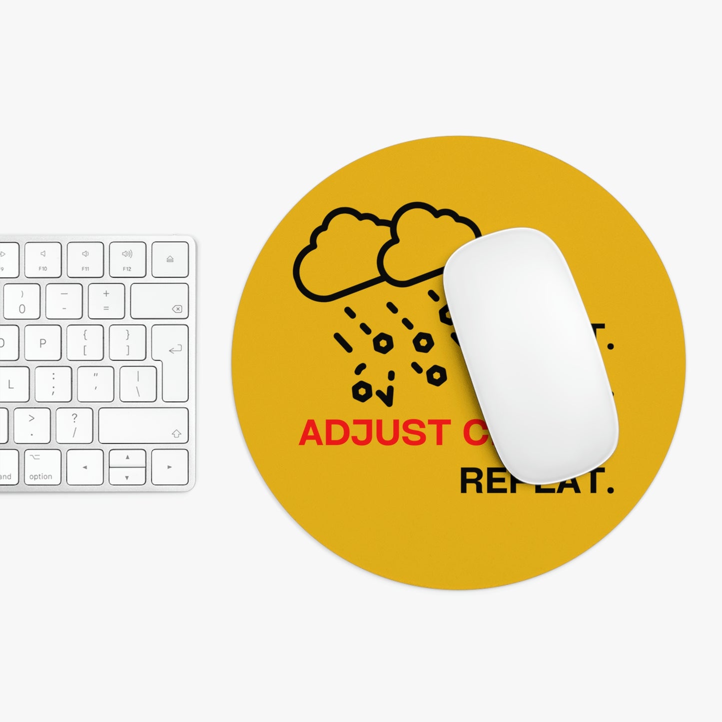 Claims Adjuster (Hail Storm  / Yellow) Mouse Pad