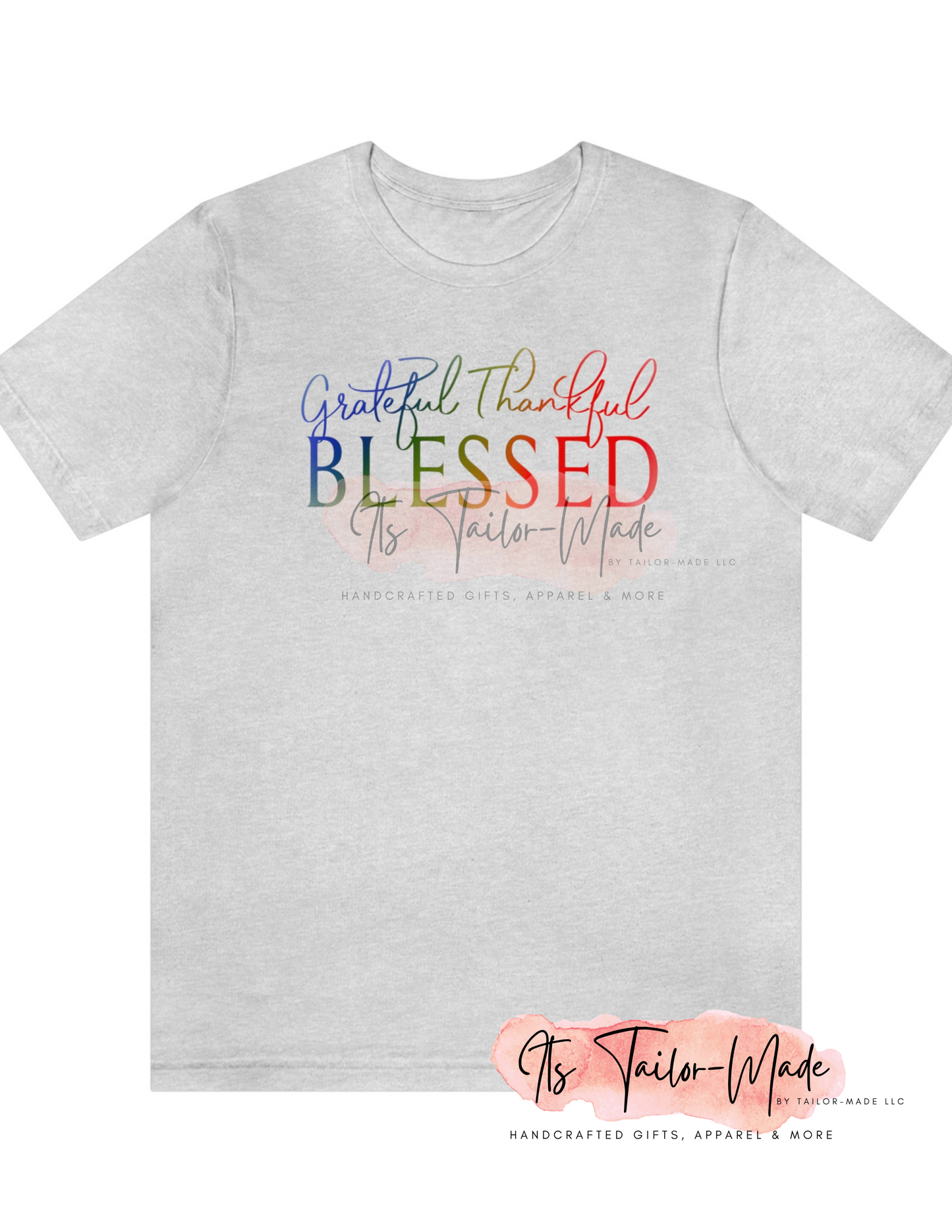 Thankful Grateful Blessed Jersey Tee