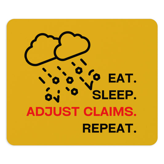 Claims Adjuster (Hail Storm  / Yellow) Mouse Pad