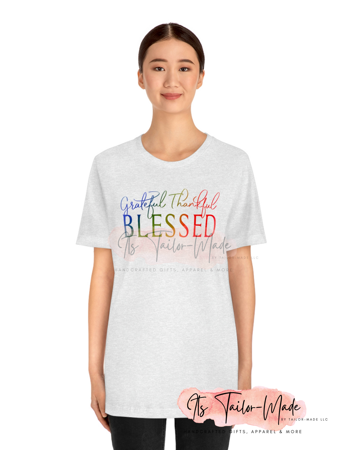 Thankful Grateful Blessed Jersey Tee