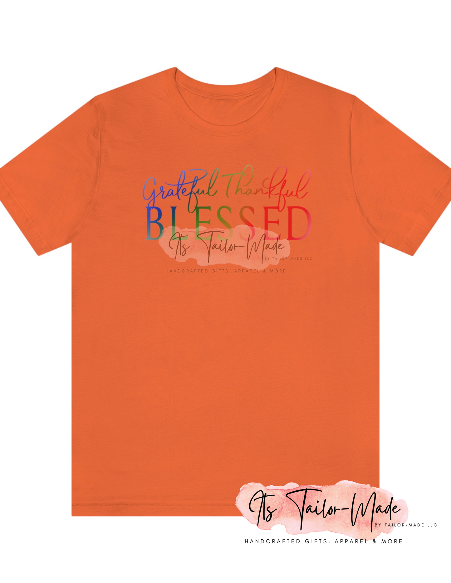 Thankful Grateful Blessed Jersey Tee