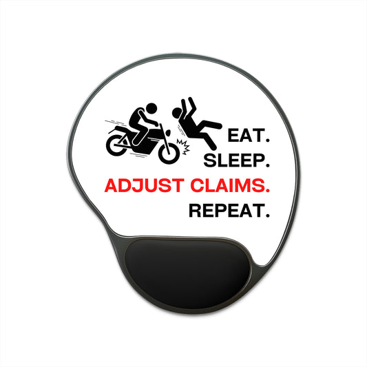 Claims Adjuster (Motorcycle / Pedestrian) Mouse Pad With Wrist Rest